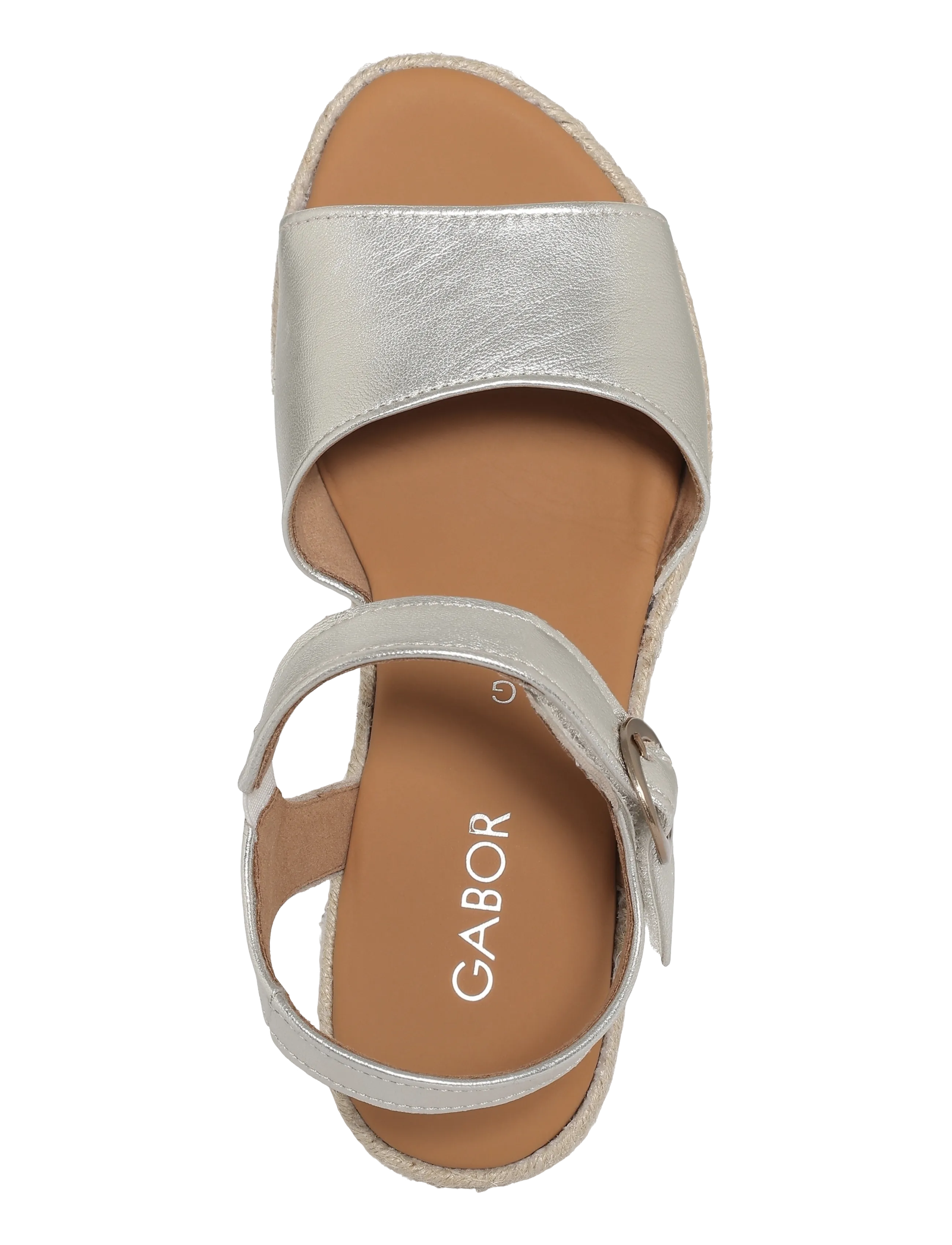 Gabor - Wedge sandal - højhælede espadrillos - soft gold - 3