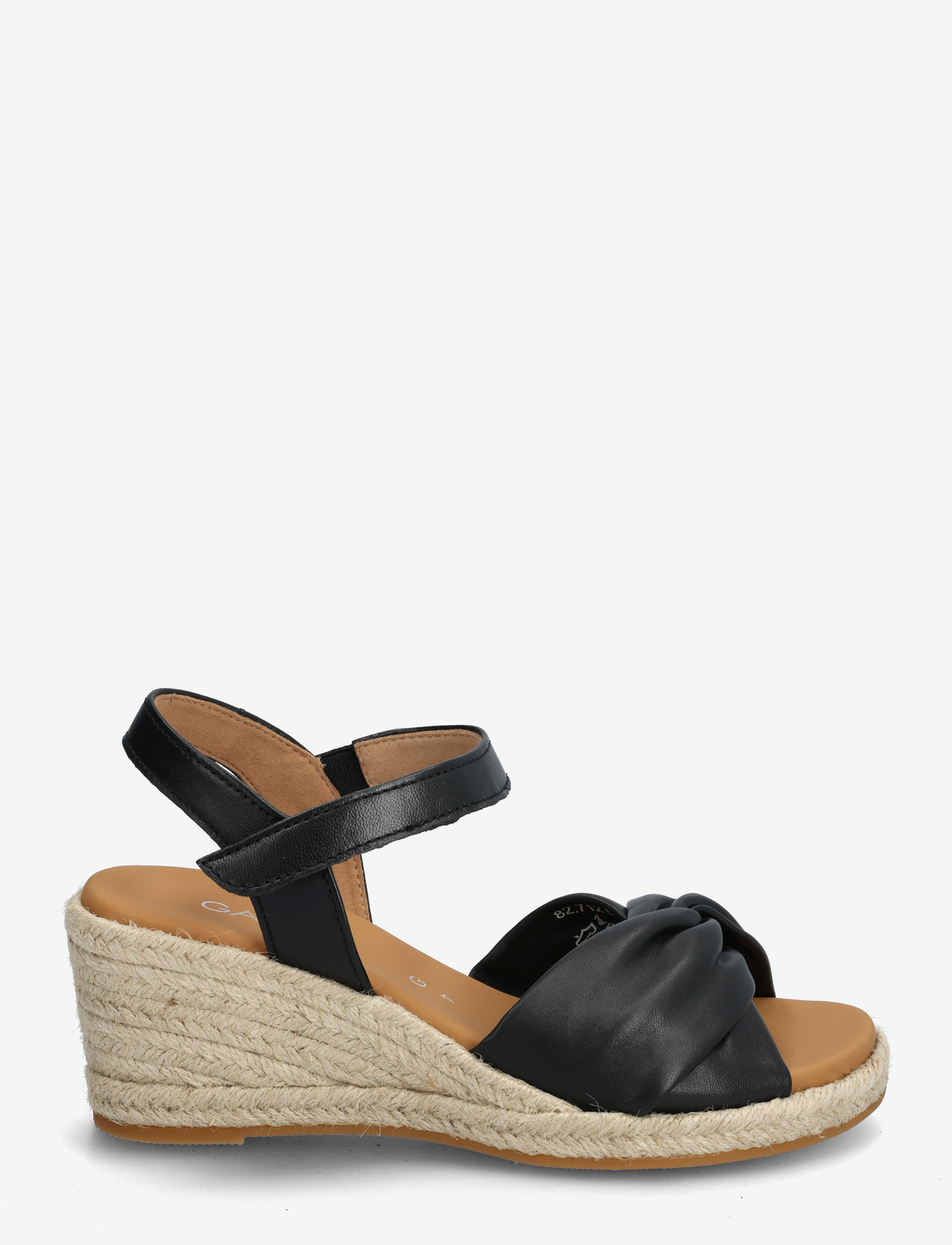 Gabor - Wedge sandal - højhælede espadrillos - black - 1