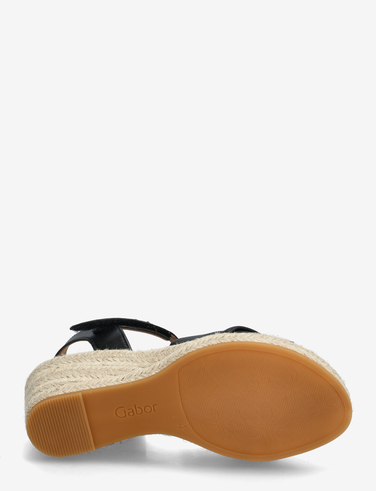 Gabor - Wedge sandal - højhælede espadrillos - black - 4