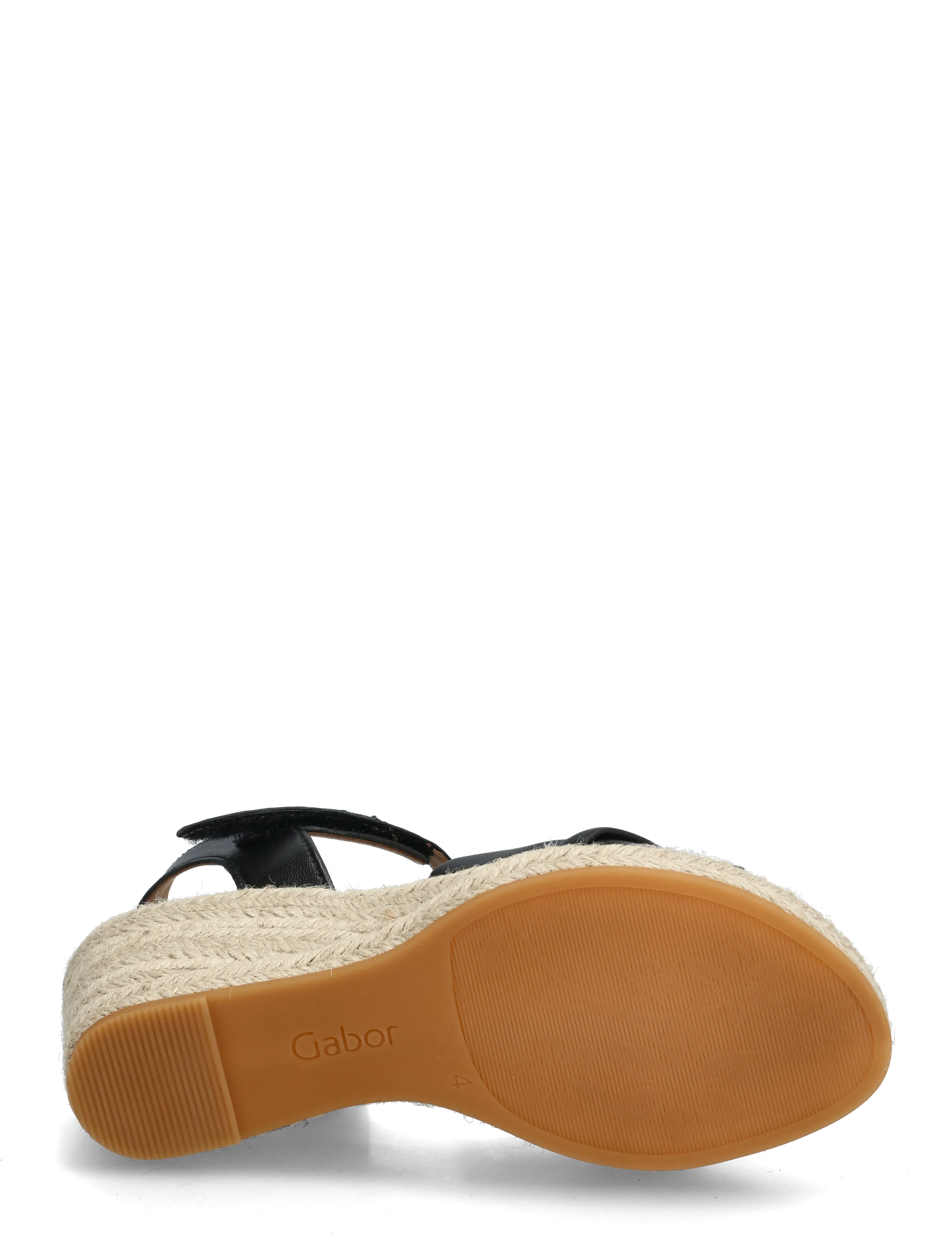 Gabor - Wedge sandal - heeled espadrilles - black - 4