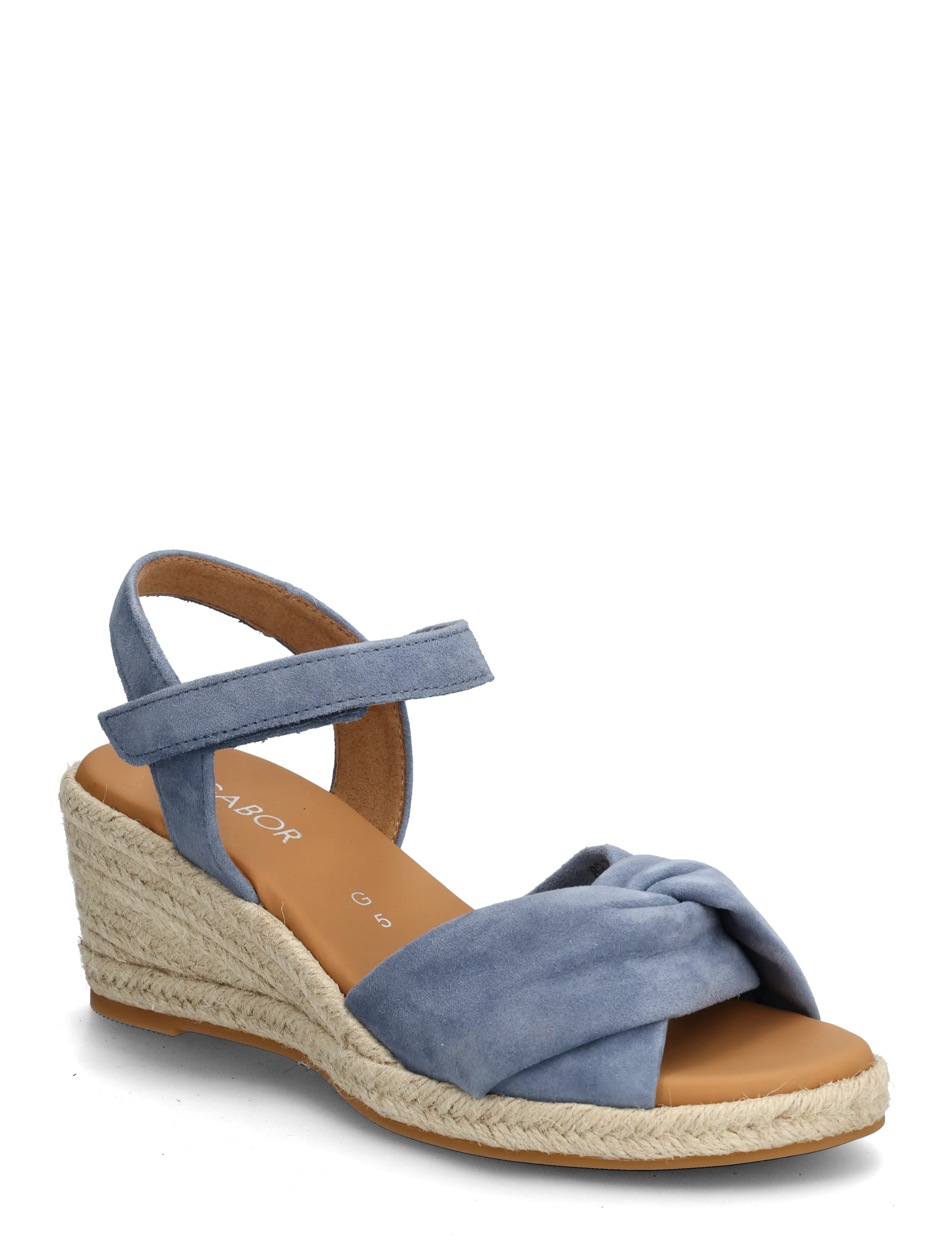 GABOR Wedge Sandale Blau - 41 - Damen