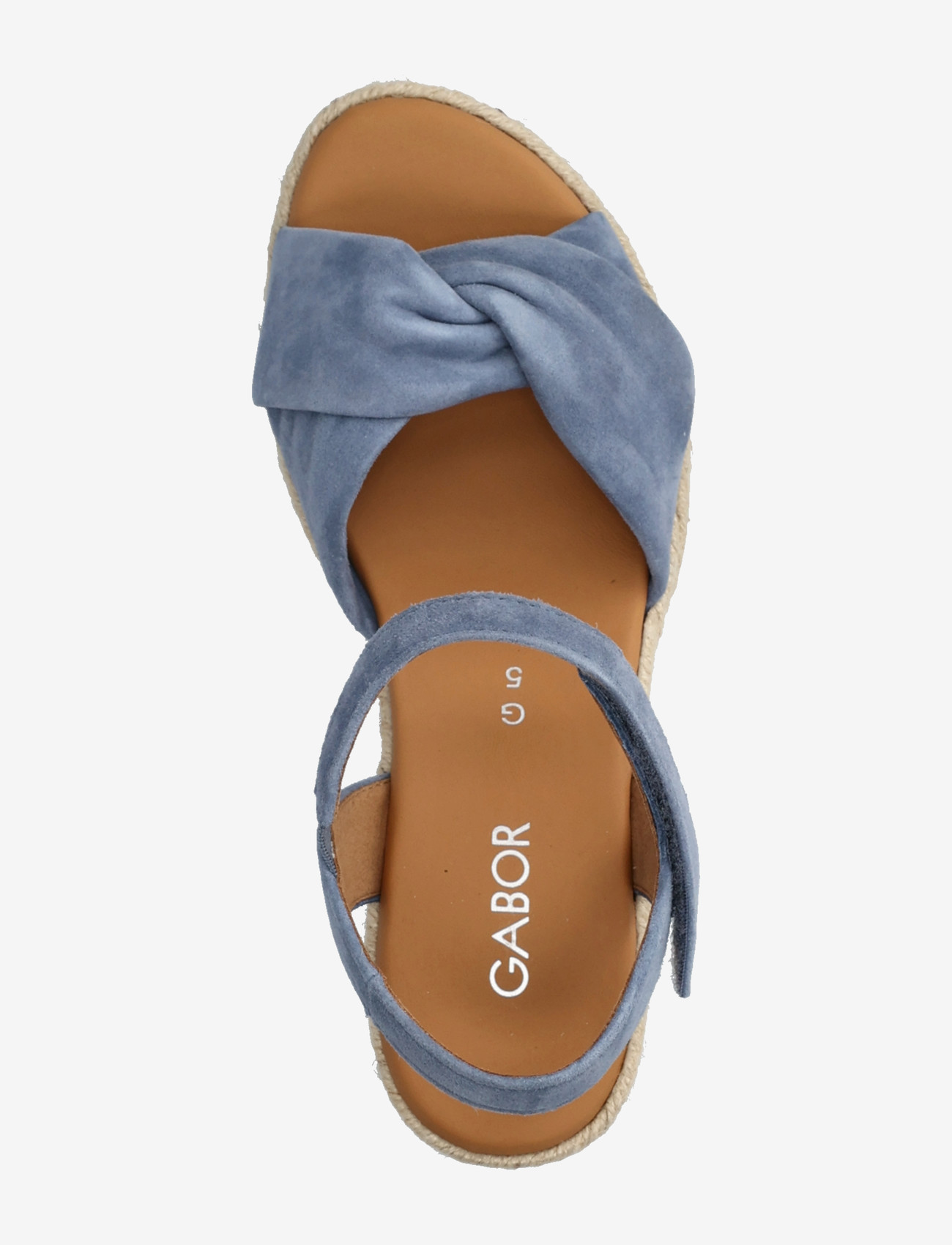 Gabor - Wedge sandal - heeled espadrilles - jeans blue - 3