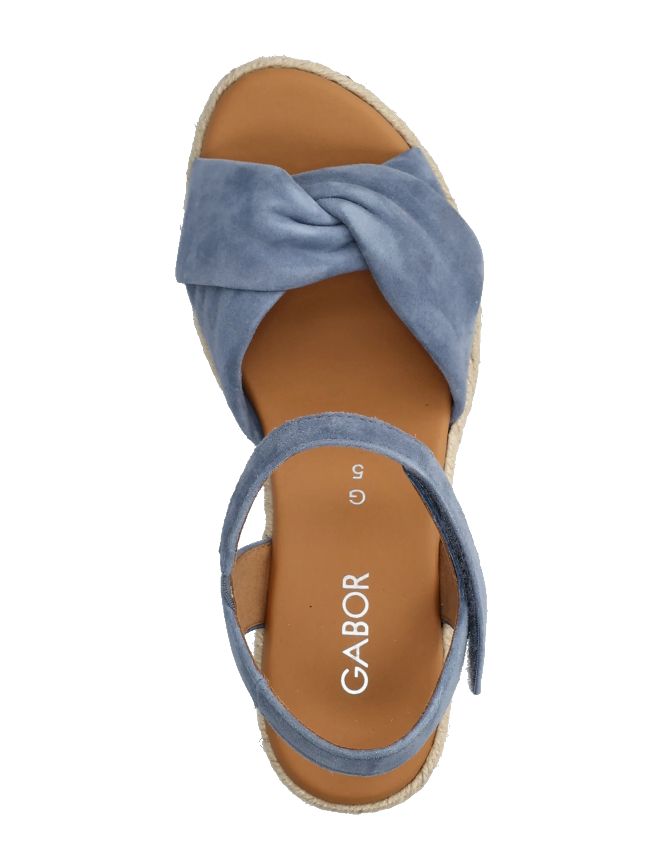 Gabor - Wedge sandal - espadrillos med klack - jeans blue - 3