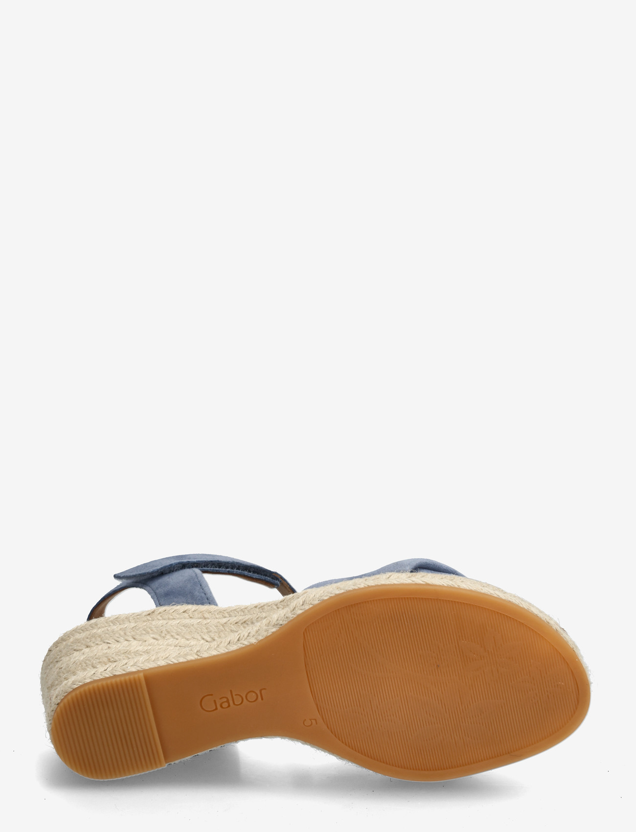Gabor - Wedge sandal - heeled espadrilles - jeans blue - 4