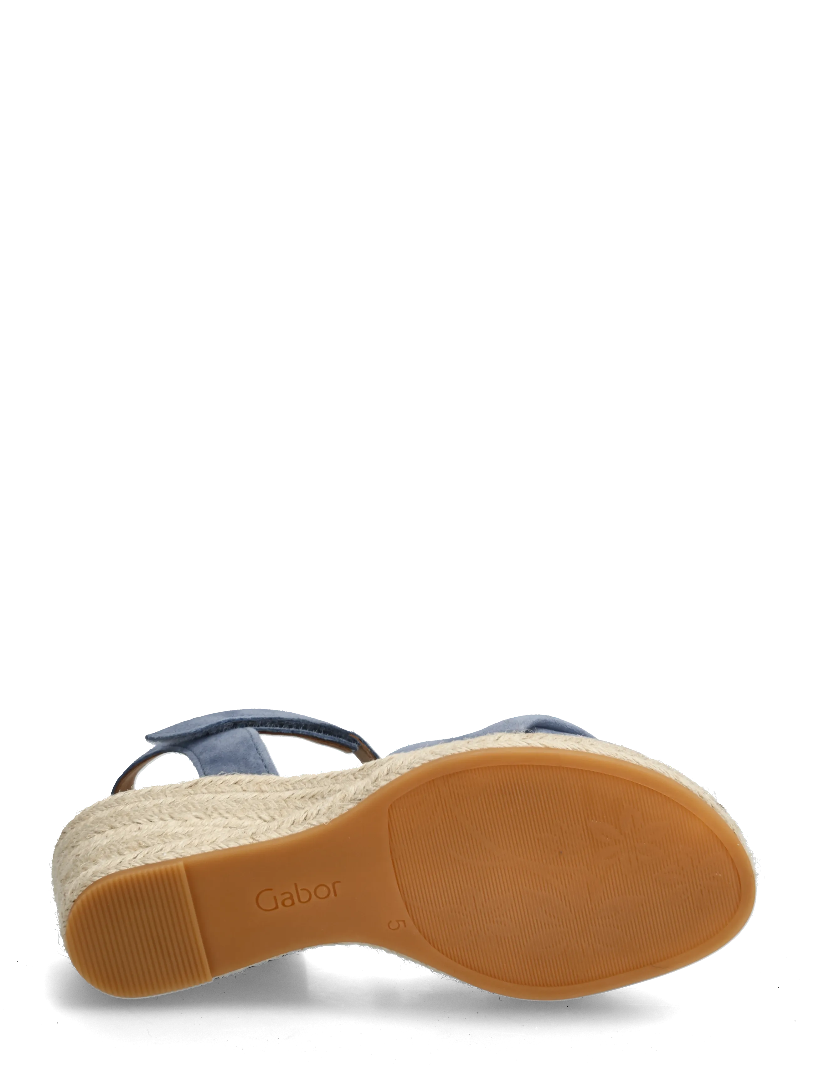 Gabor - Wedge sandal - espadrillos med klack - jeans blue - 4
