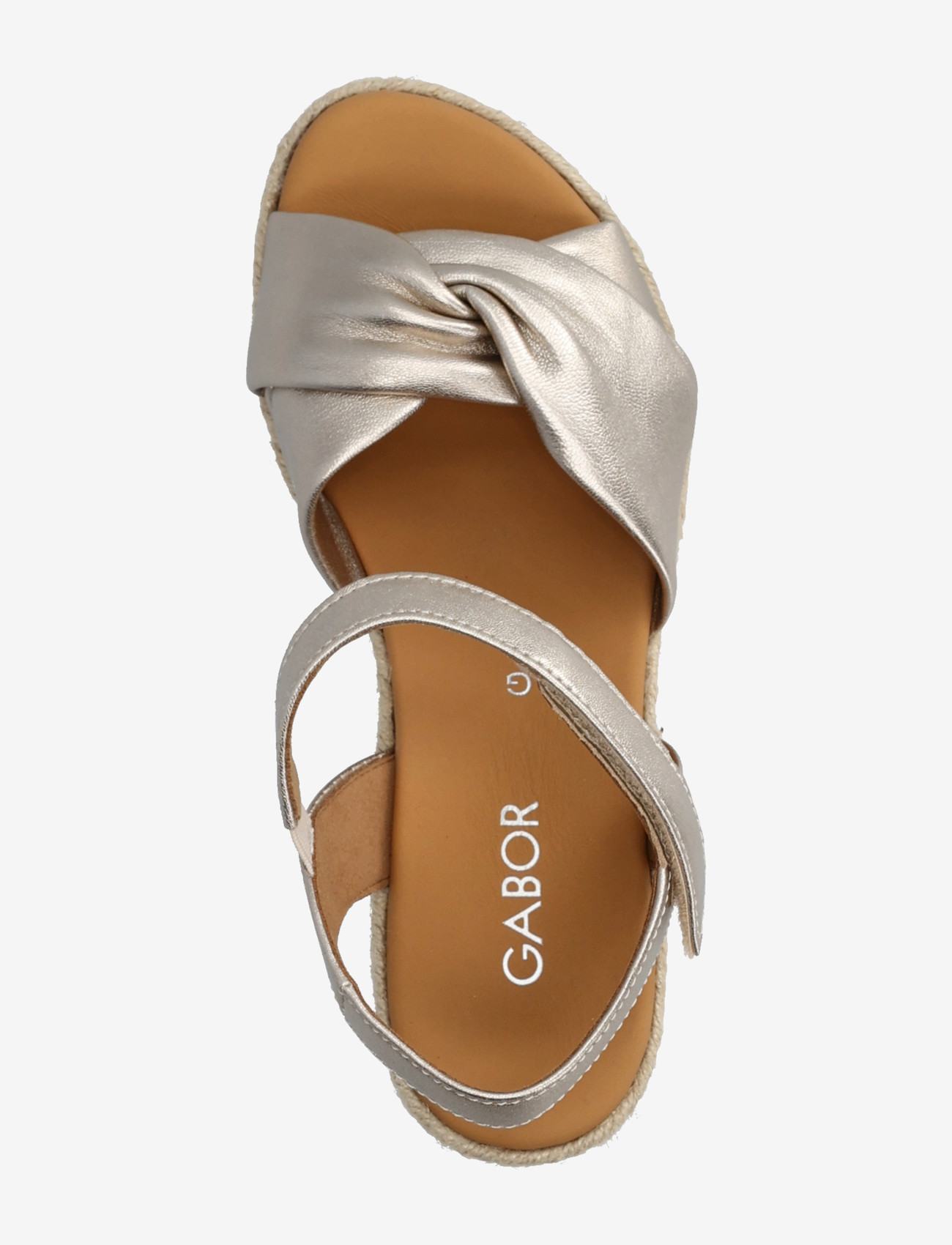 Gabor - Wedge sandal - højhælede espadrillos - soft gold - 3