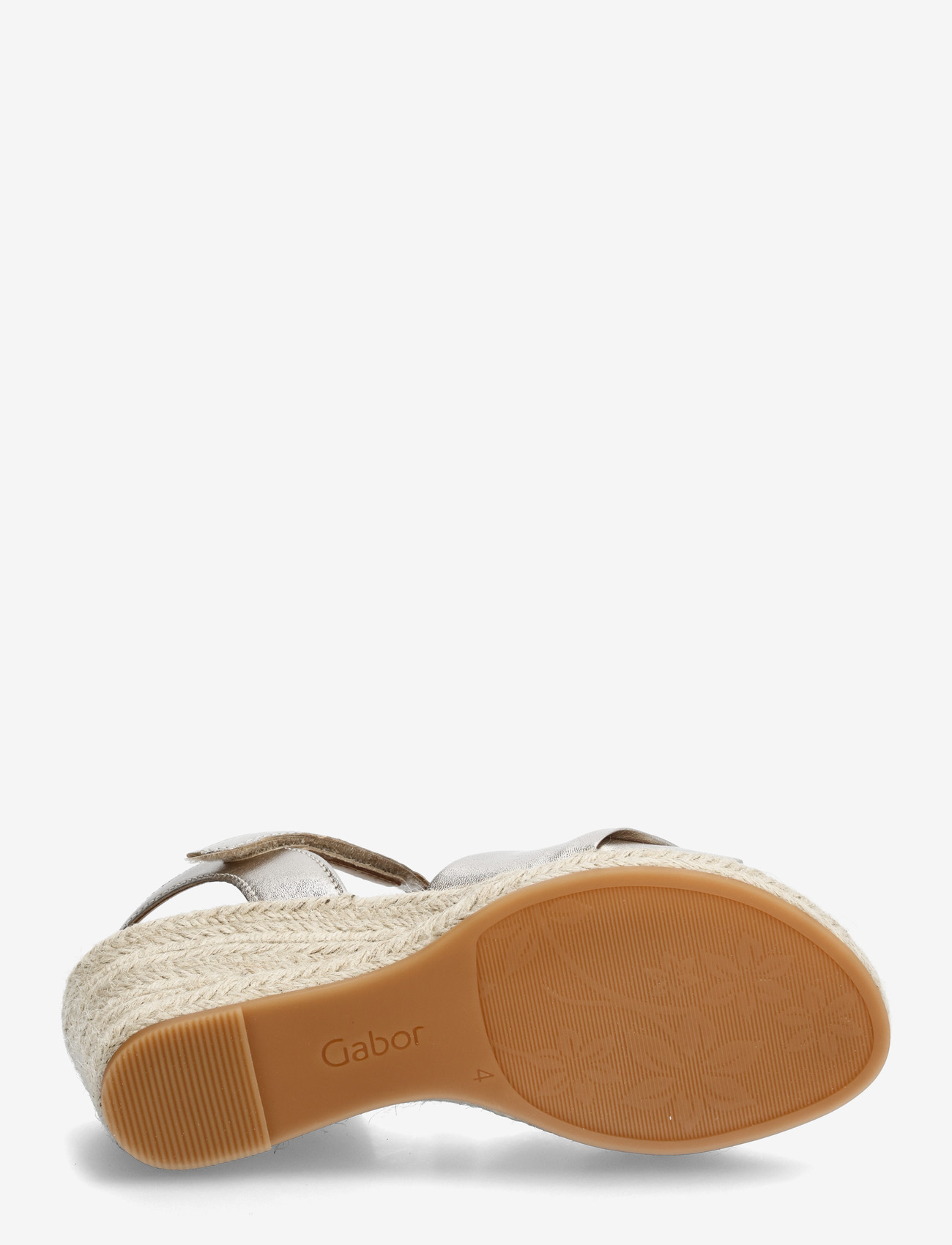 Gabor - Wedge sandal - højhælede espadrillos - soft gold - 4