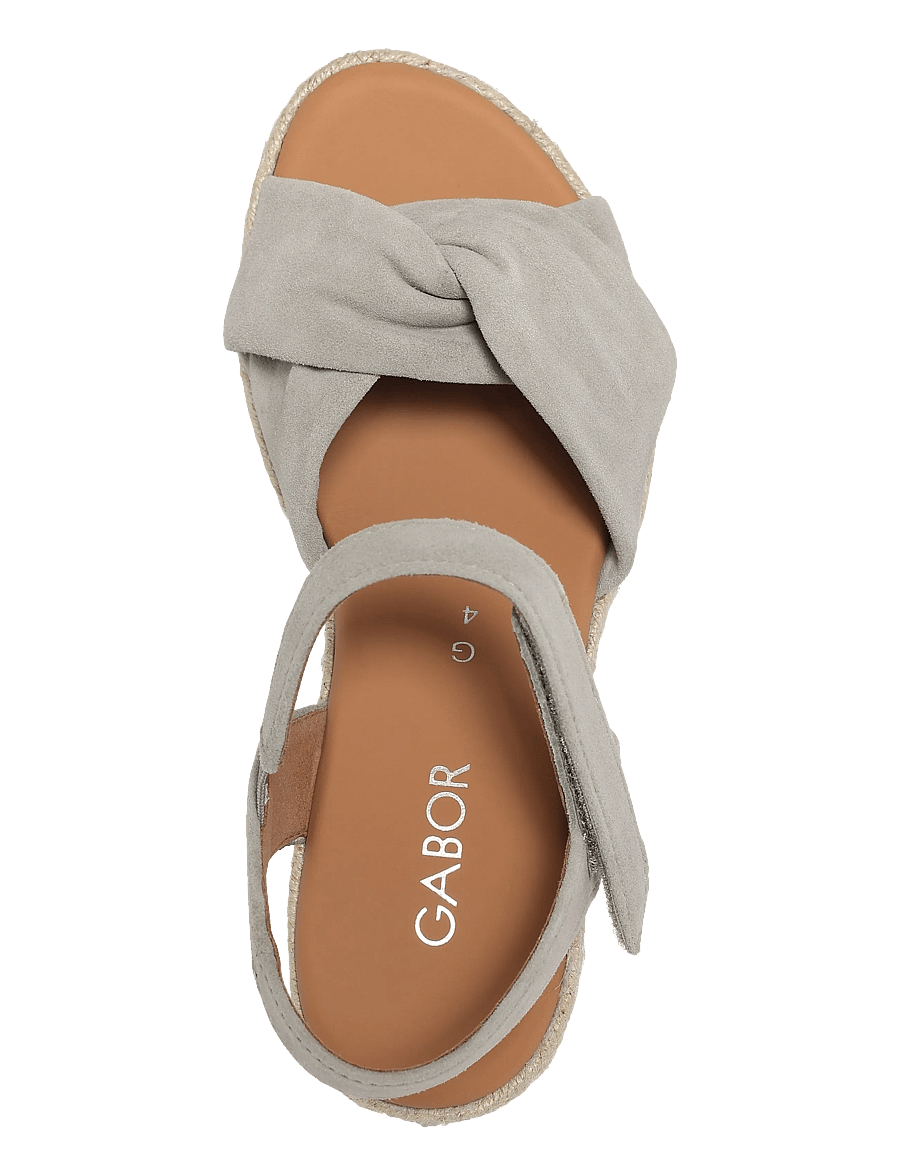 Gabor - Wedge sandal - højhælede espadrillos - soft green - 3