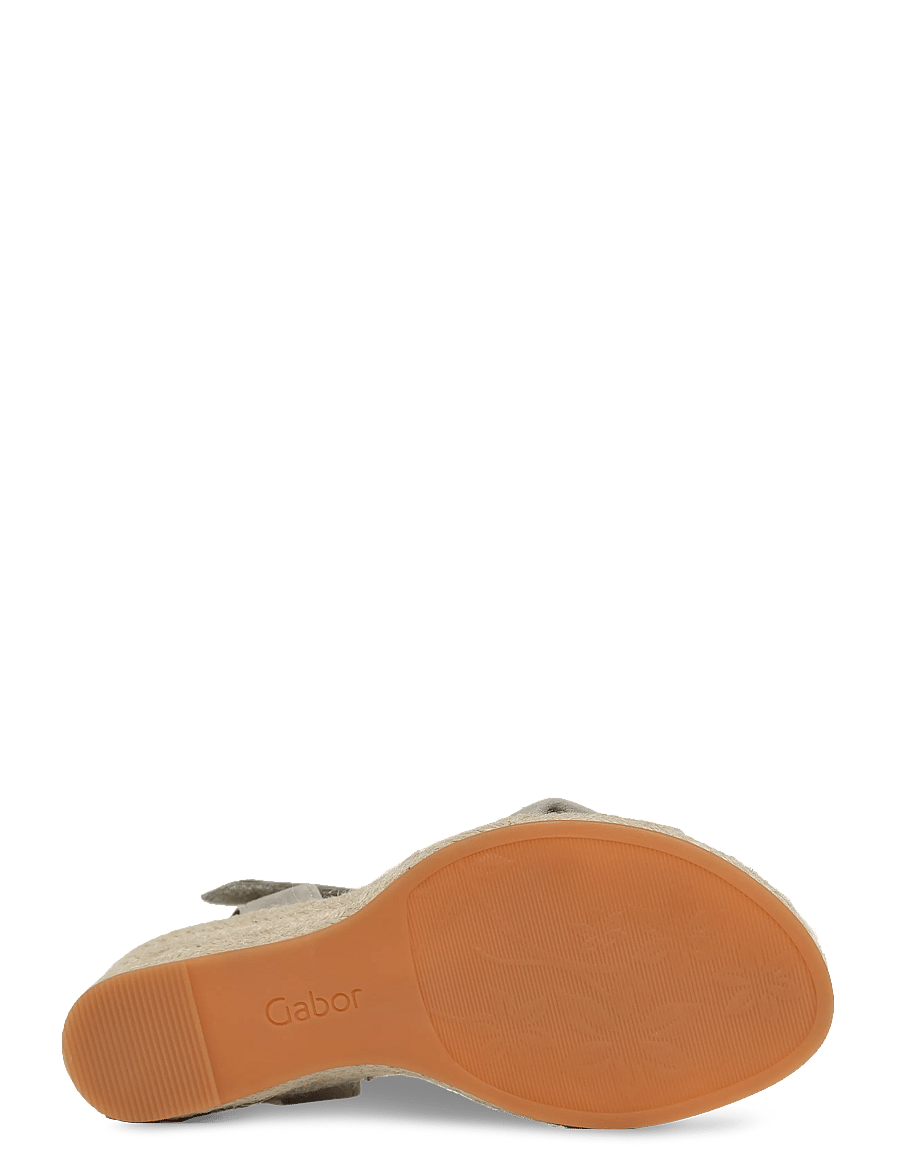 Gabor - Wedge sandal - højhælede espadrillos - soft green - 4