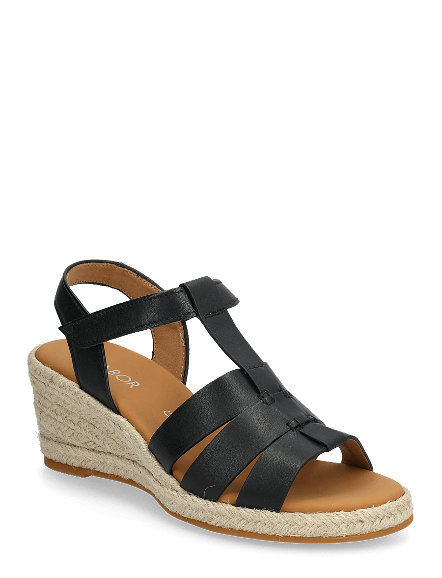 Gabor - Wedge sandal - gladiatorsandaler - black - 0