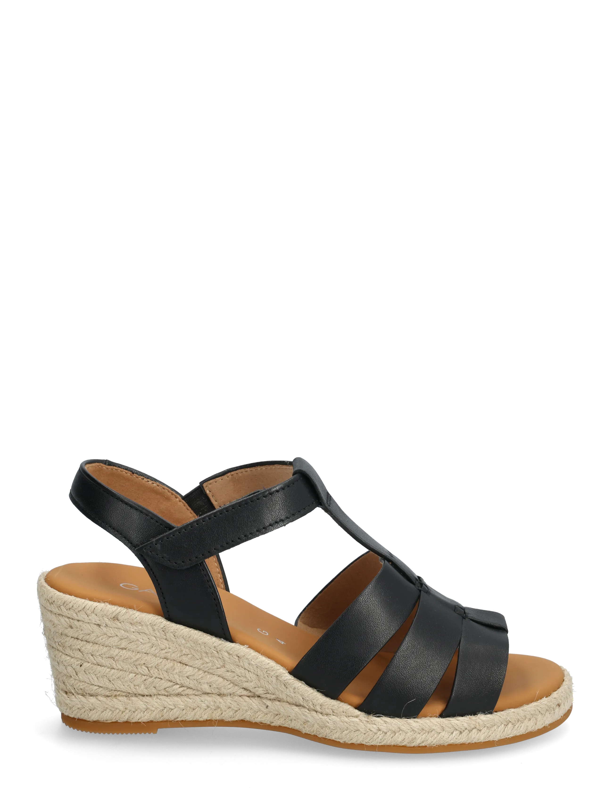Gabor - Wedge sandal - espadrilles mit absatz - black - 1
