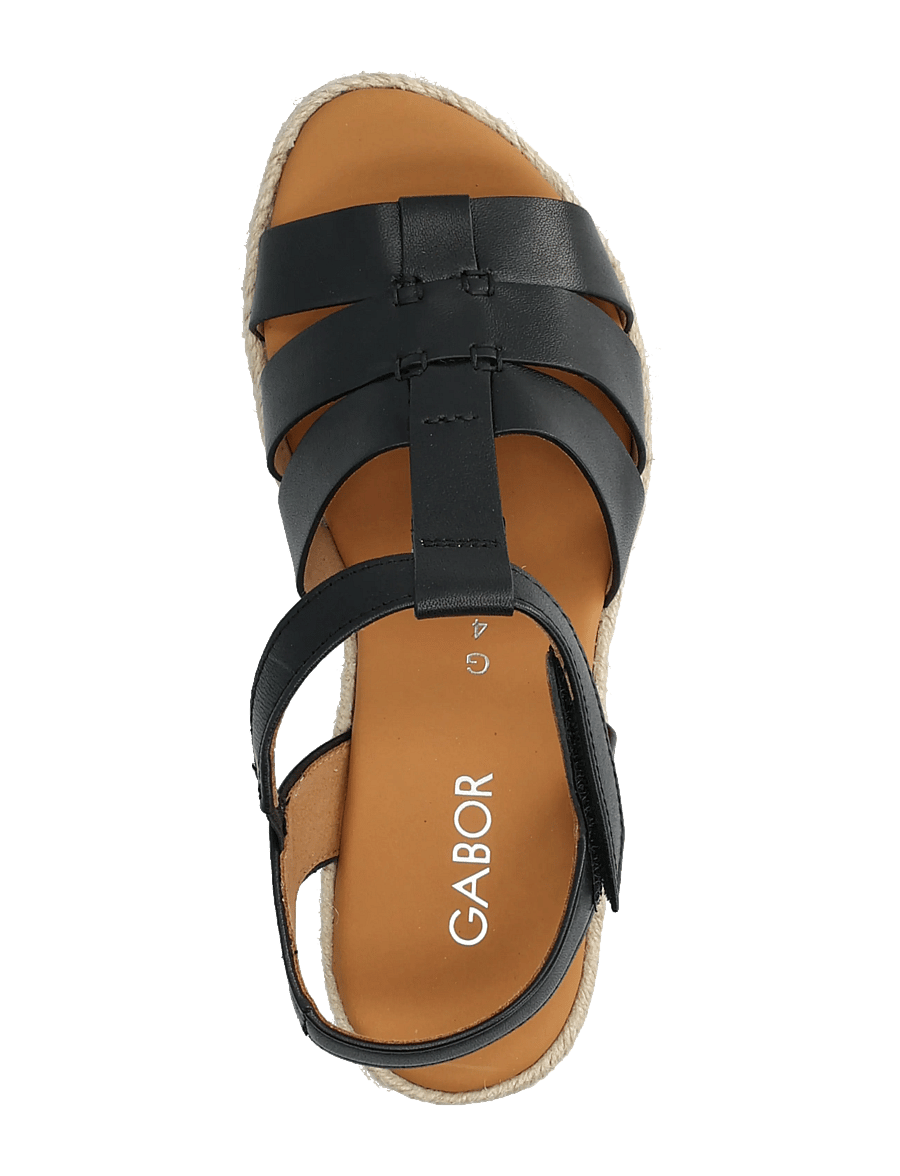 Gabor - Wedge sandal - gladiatorsandaler - black - 3