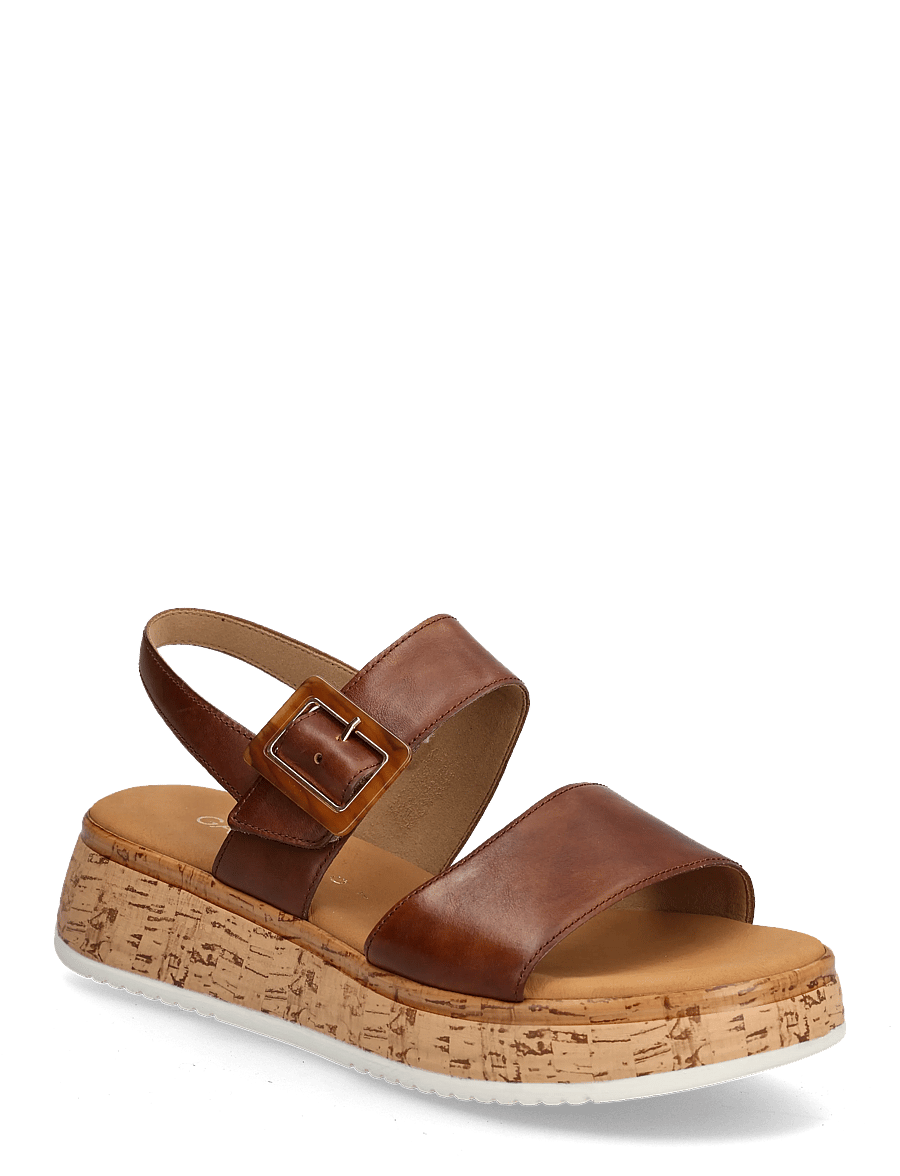 Gabor - Sandal - plateau-sandalen - cognac - 0