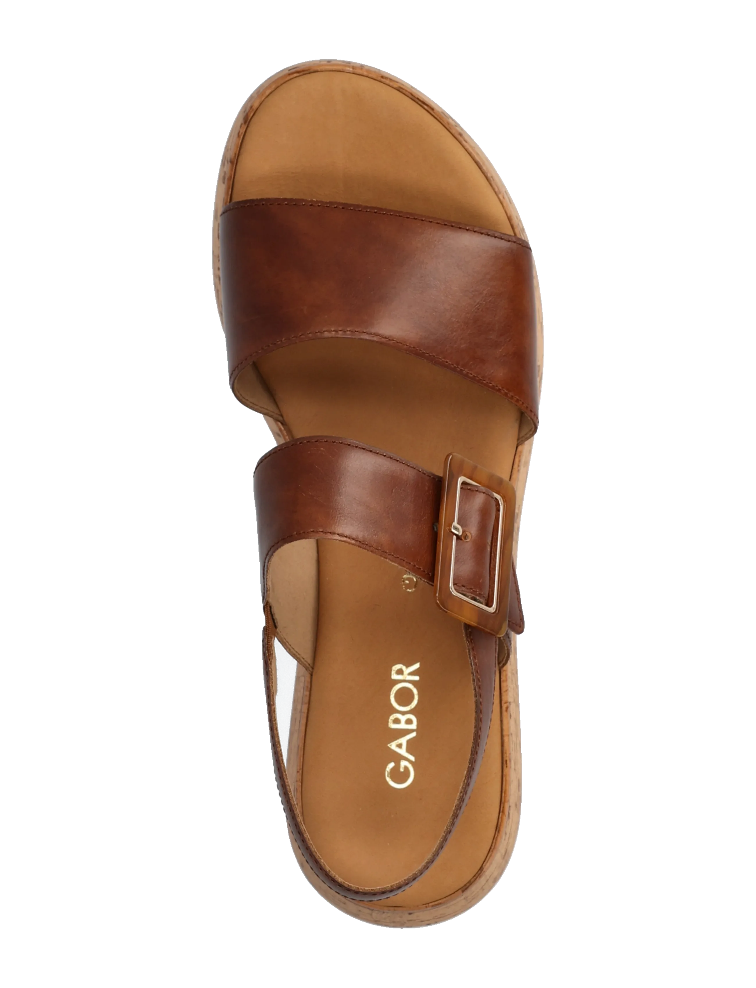 Gabor - Sandal - platformsandaler - cognac - 3