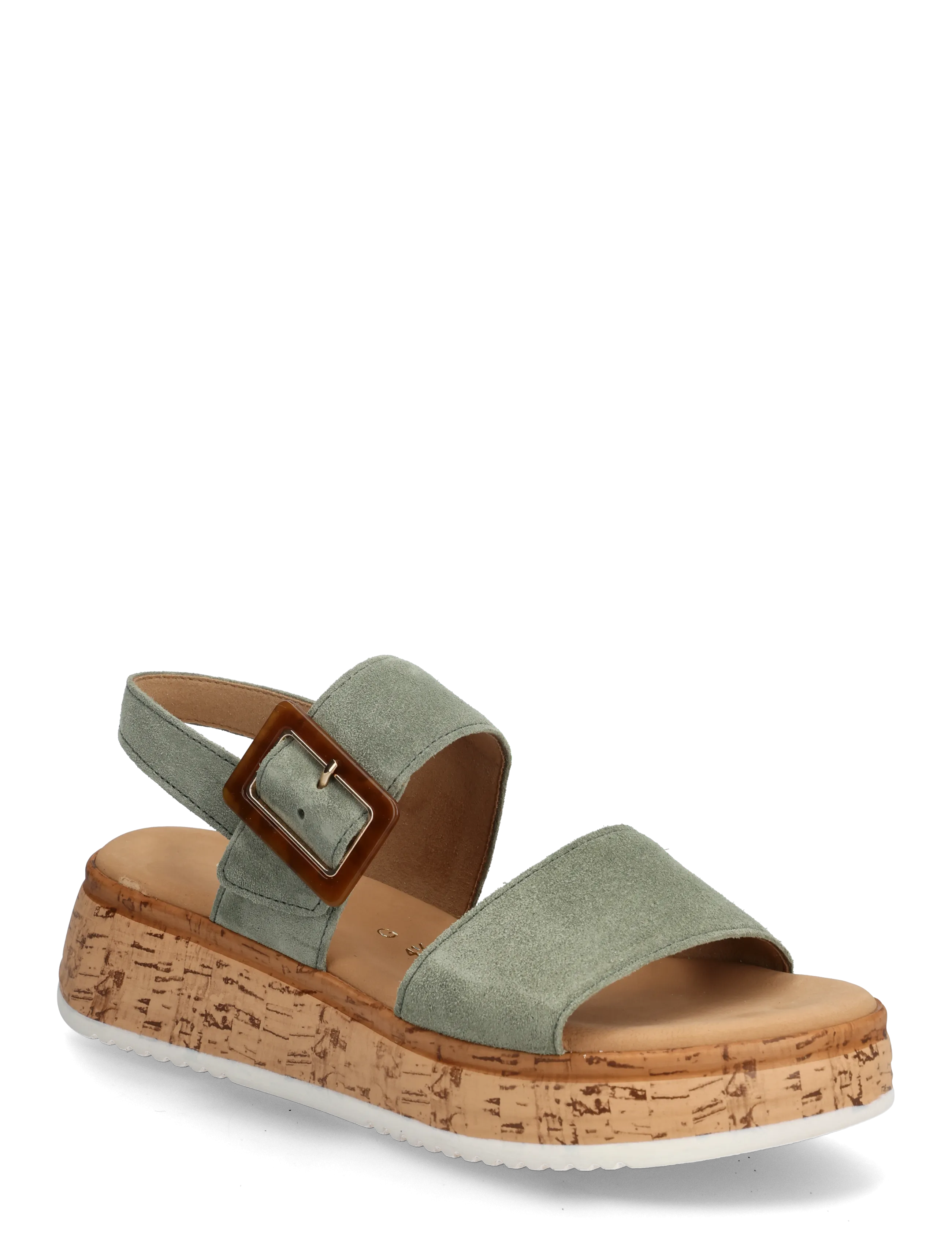 Gabor Sandal, 38.5, Sandals, Grün - Platform Frauen