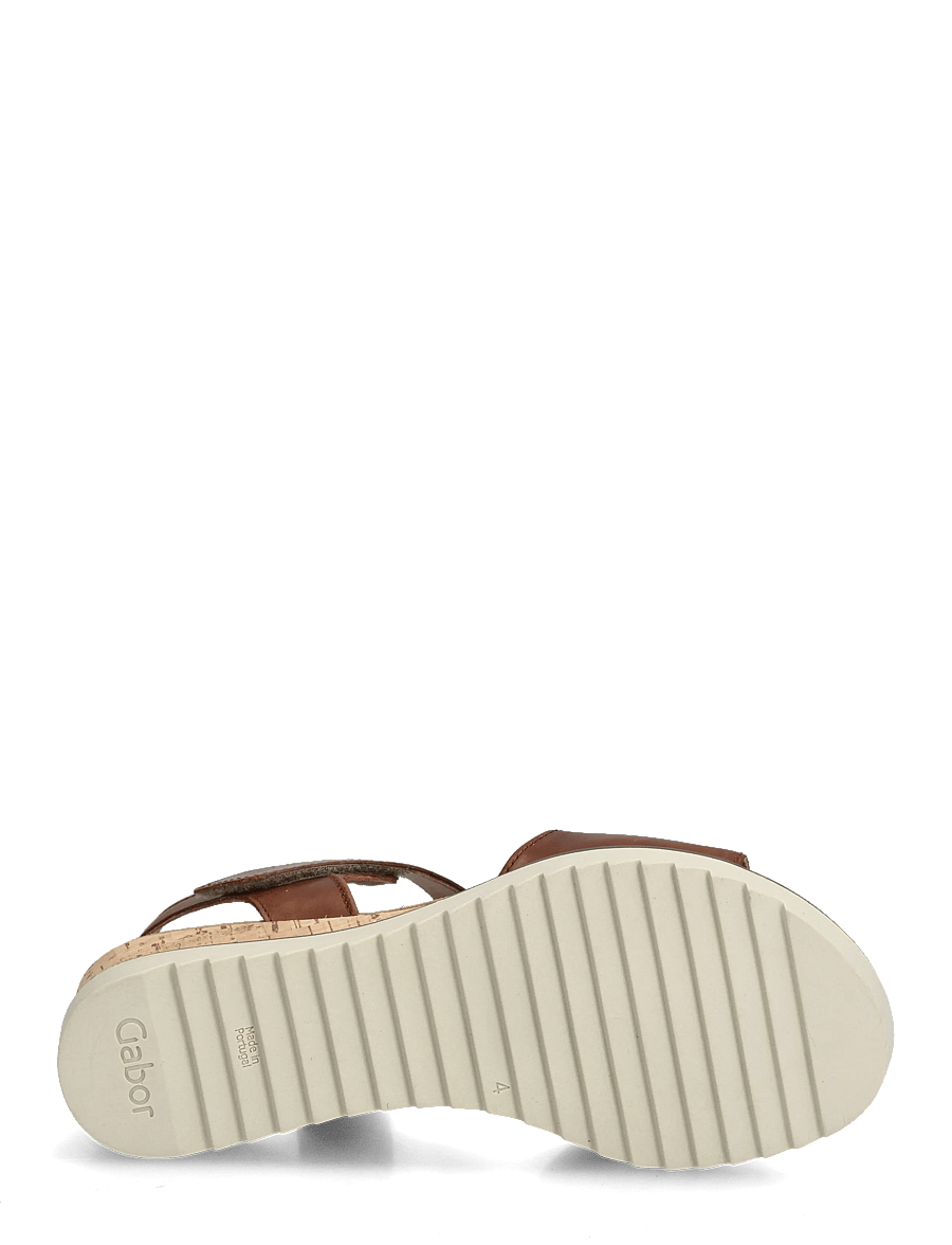 Gabor - Wedge sandal - sandaler med hæl - cognac - 4