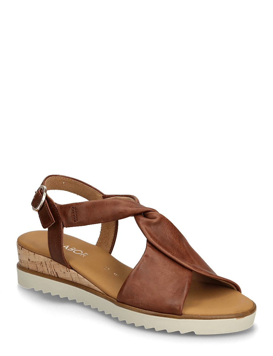 Gabor - Wedge sandal - sandaler med hæl - cognac - 0