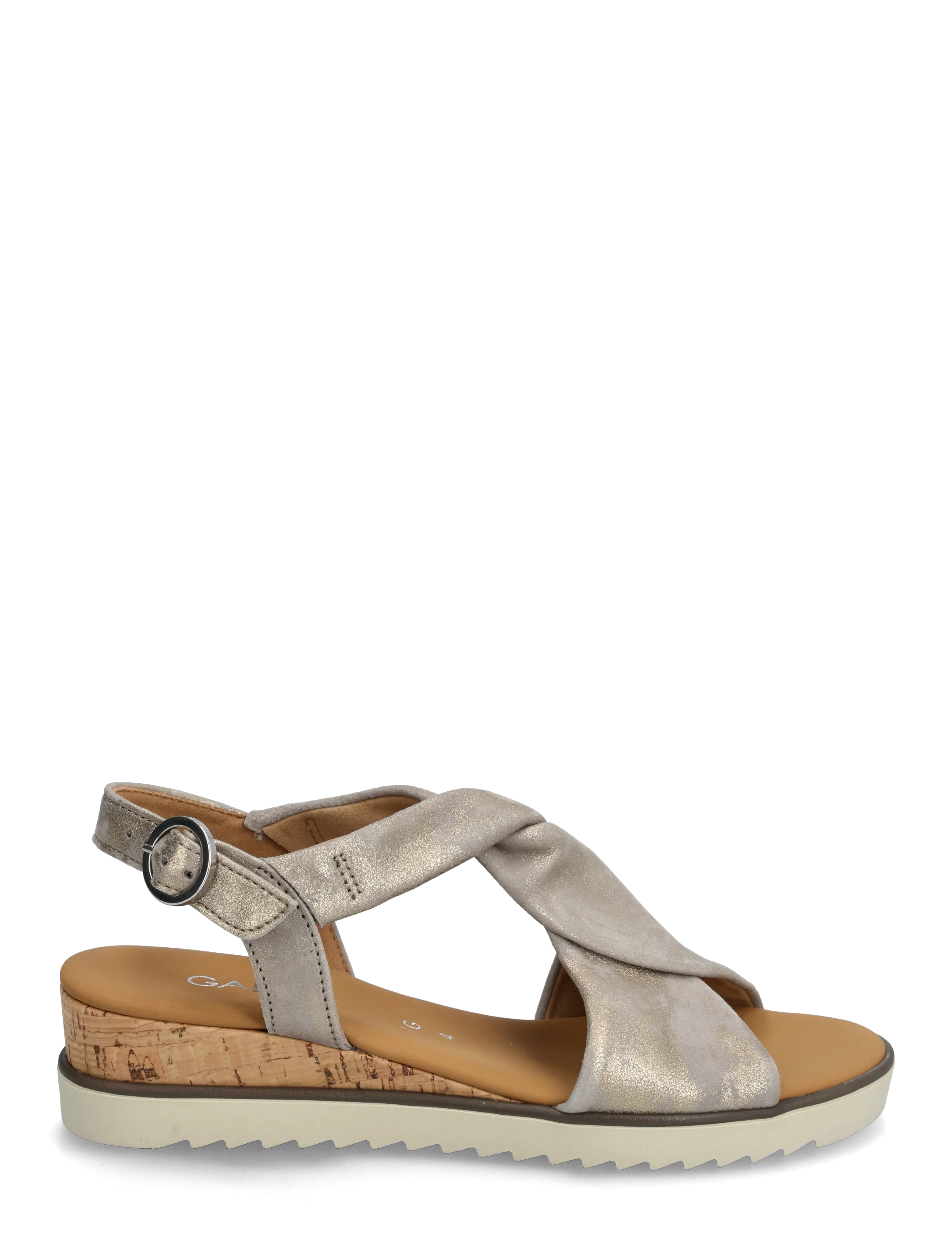 Gabor - Wedge sandal - wedges - shiny taupe - 1