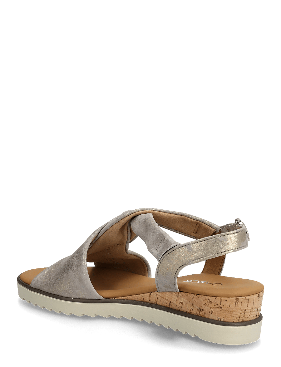 Gabor - Wedge sandal - sandaletter - shiny taupe - 2