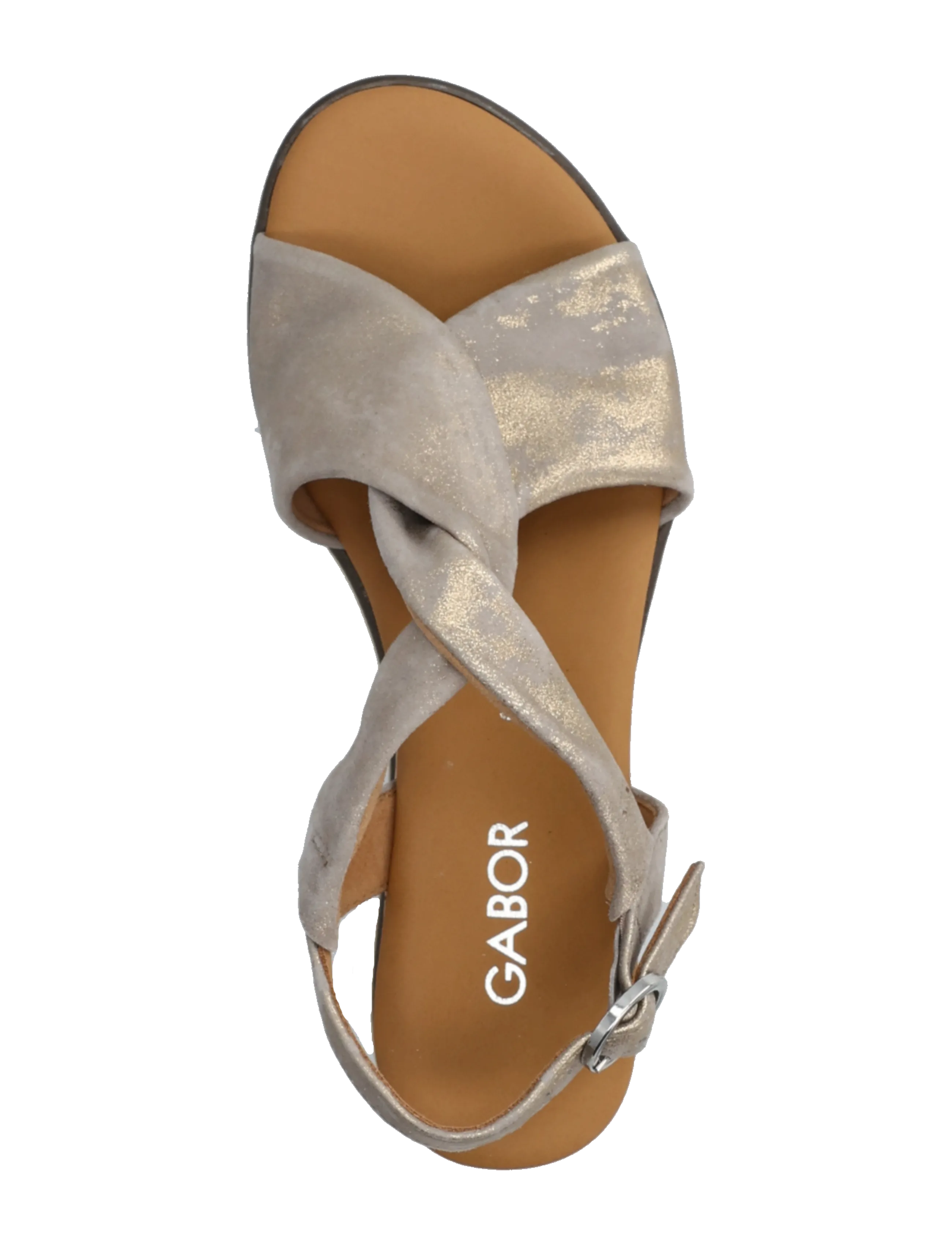 Gabor - Wedge sandal - wedges - shiny taupe - 3