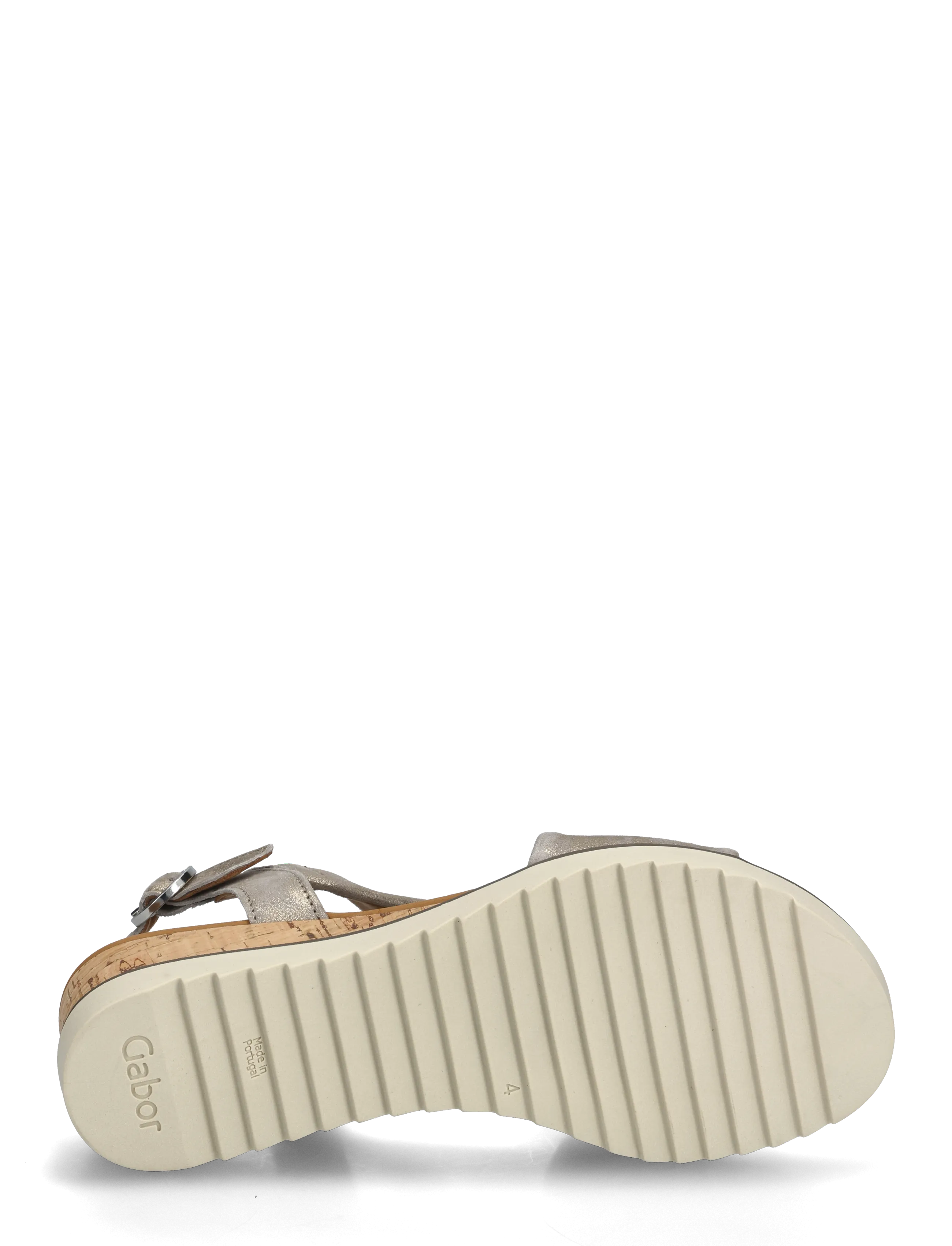 Gabor - Wedge sandal - wedges - shiny taupe - 4