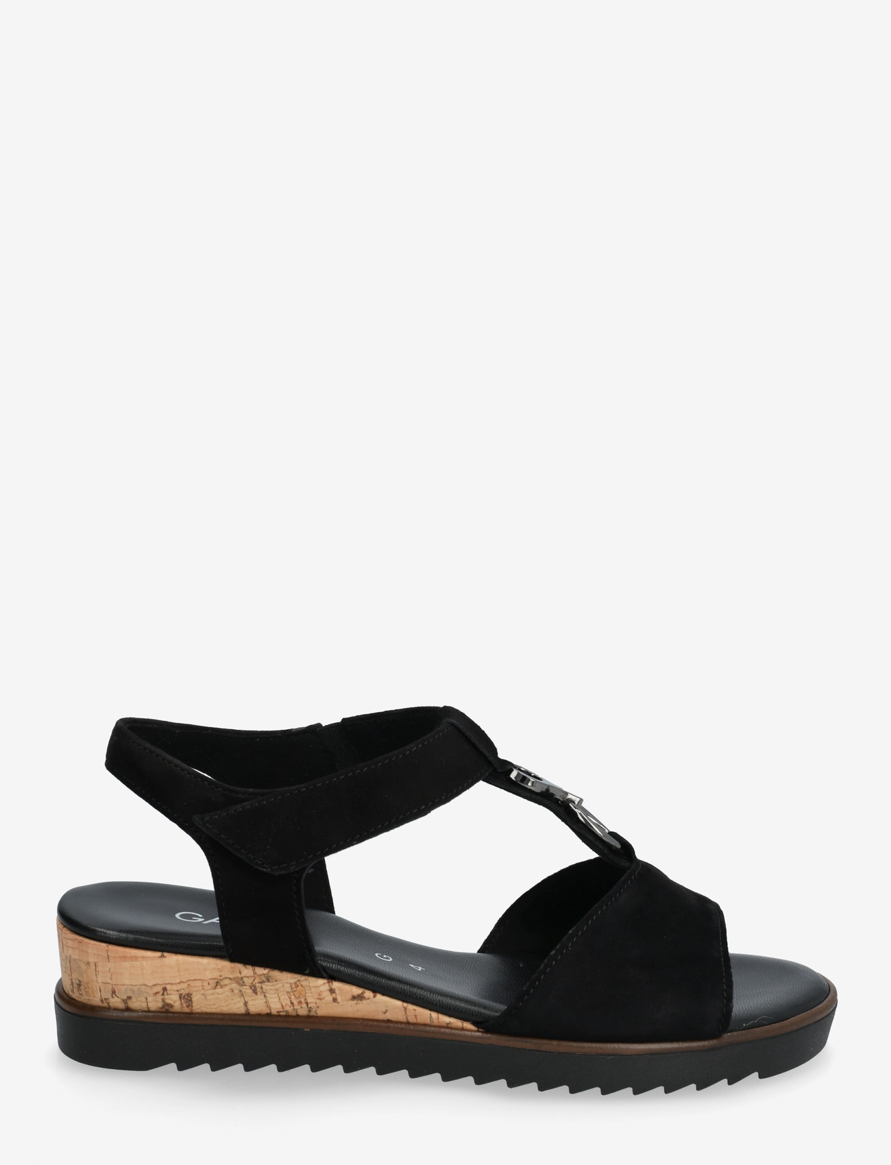 Gabor - Wedge sandal - kilehæle - black - 1