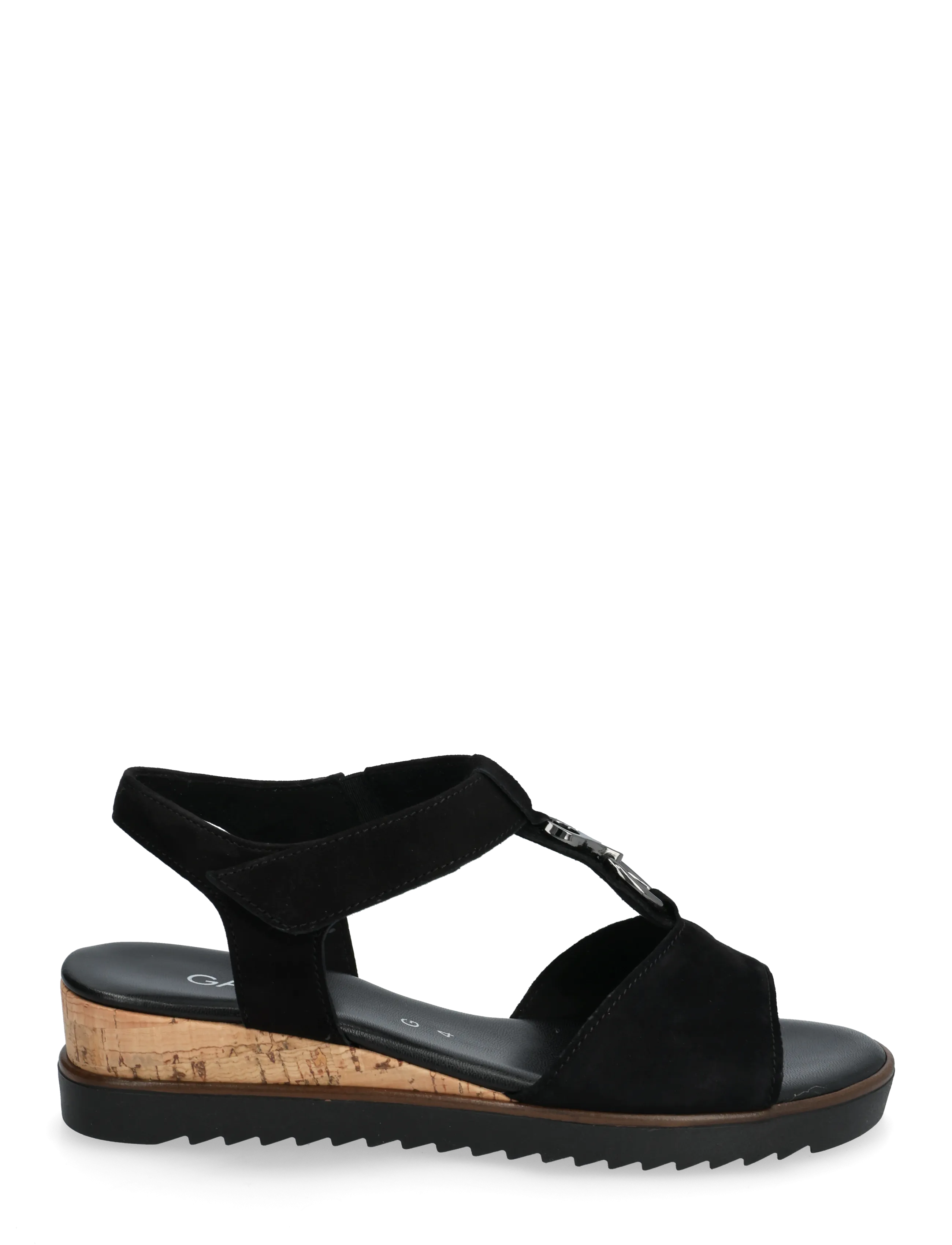Gabor - Wedge sandal - kilehæl - black - 1