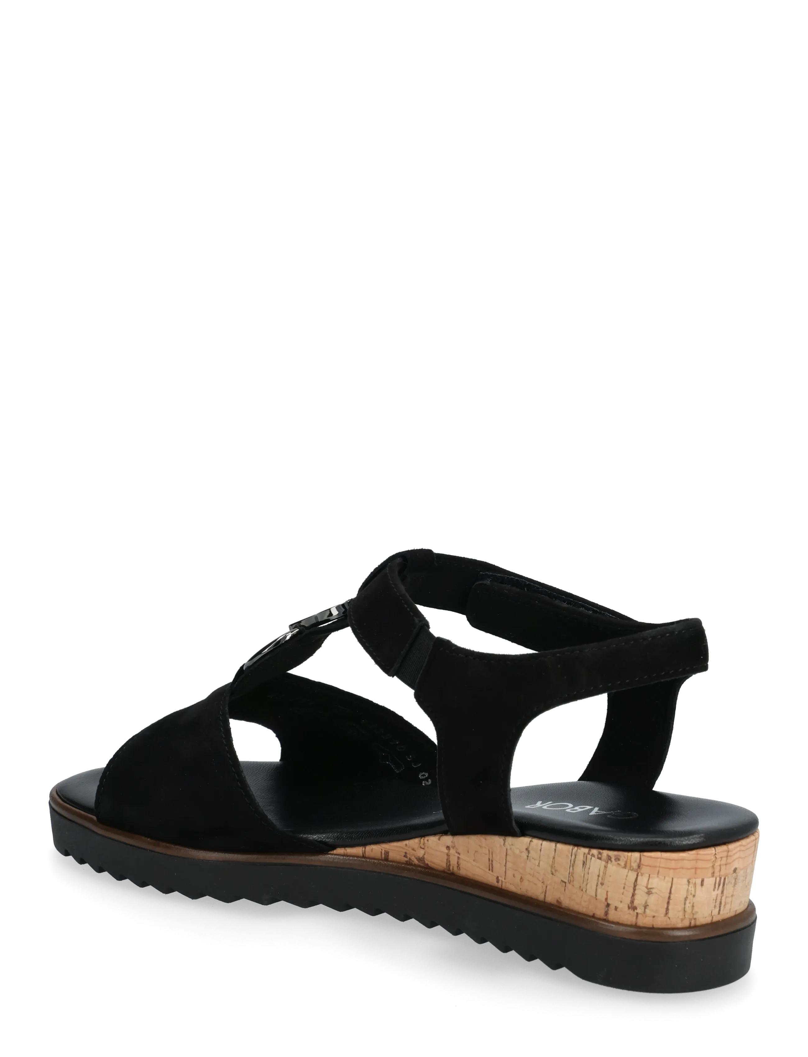 Gabor - Wedge sandal - kilehæl - black - 2