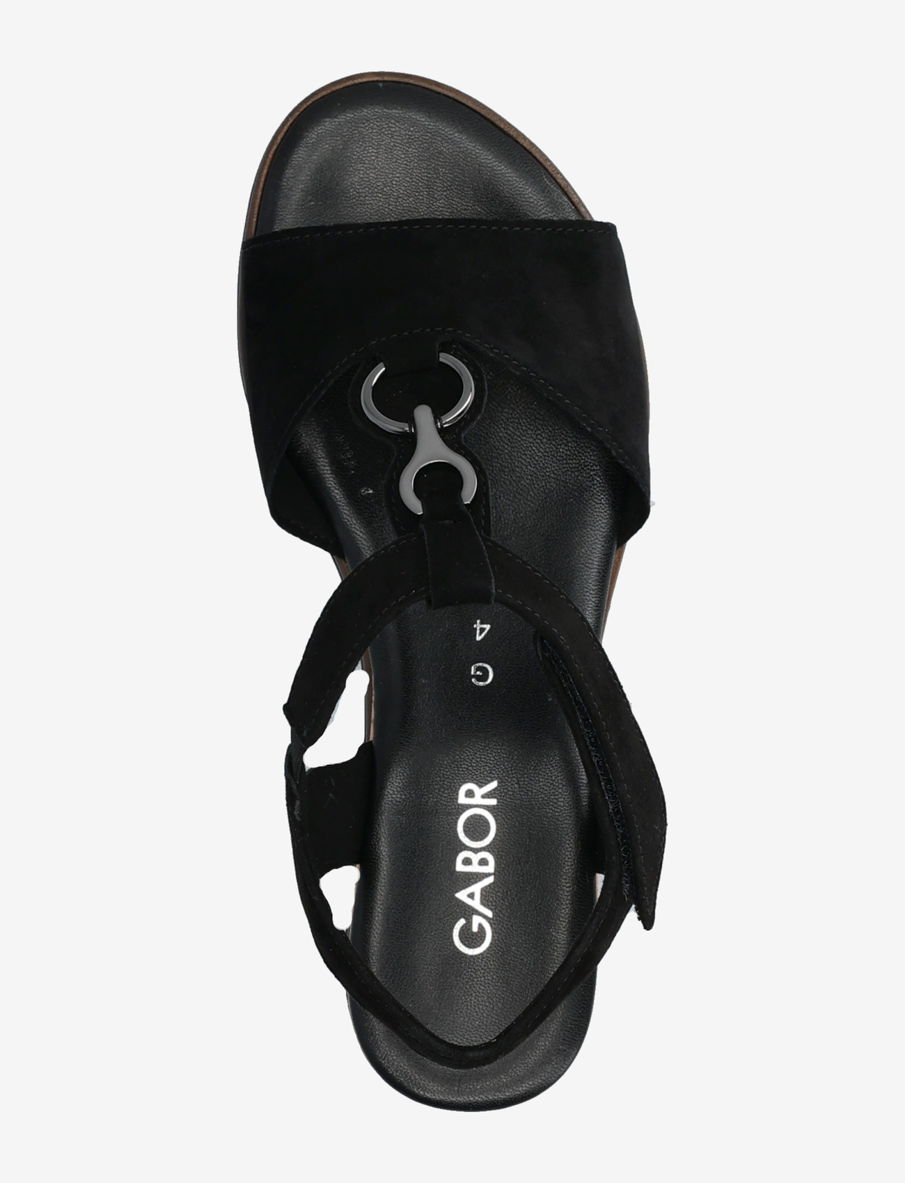 Gabor - Wedge sandal - kilehæle - black - 3