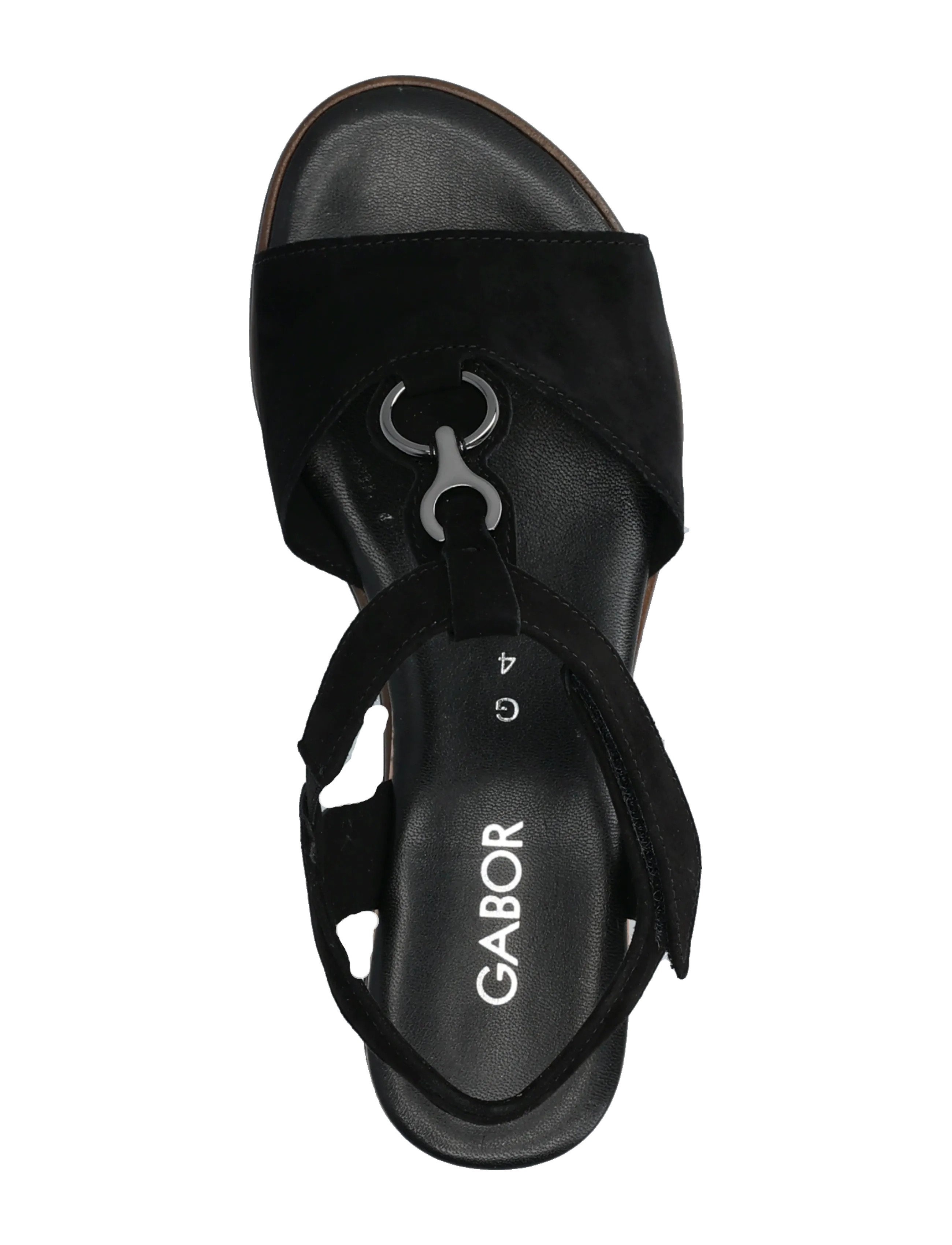 Gabor - Wedge sandal - kilehæl - black - 3