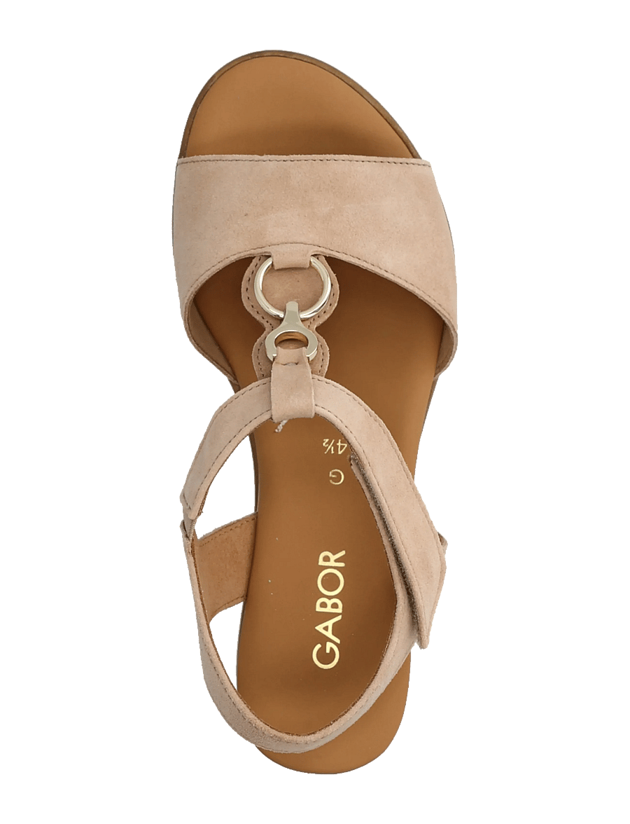 Gabor - Wedge sandal - keilabsatz schuhe - sand - 3