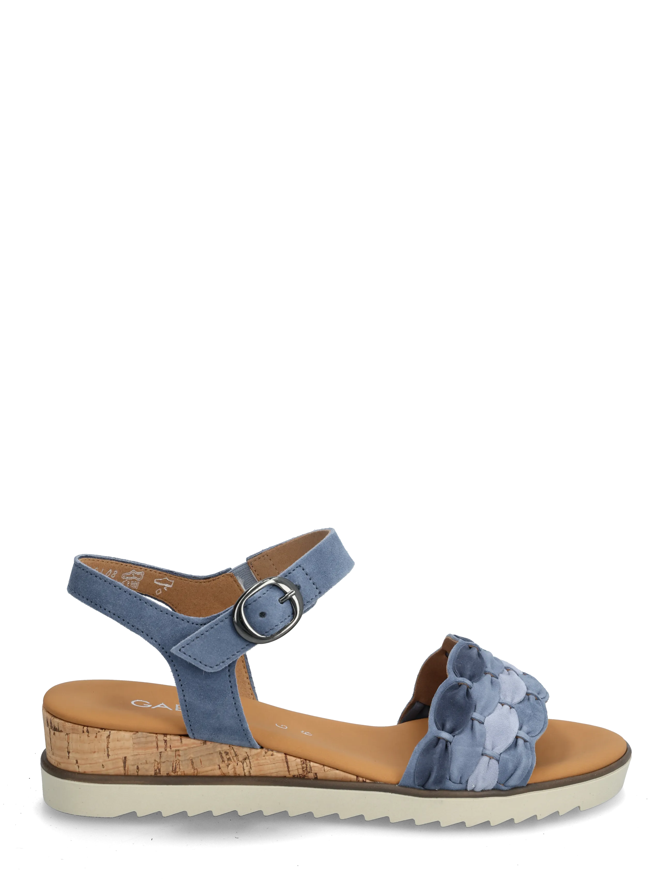 Gabor - Wedge sandal - lahtised kontsakingad - jeans blue - 1