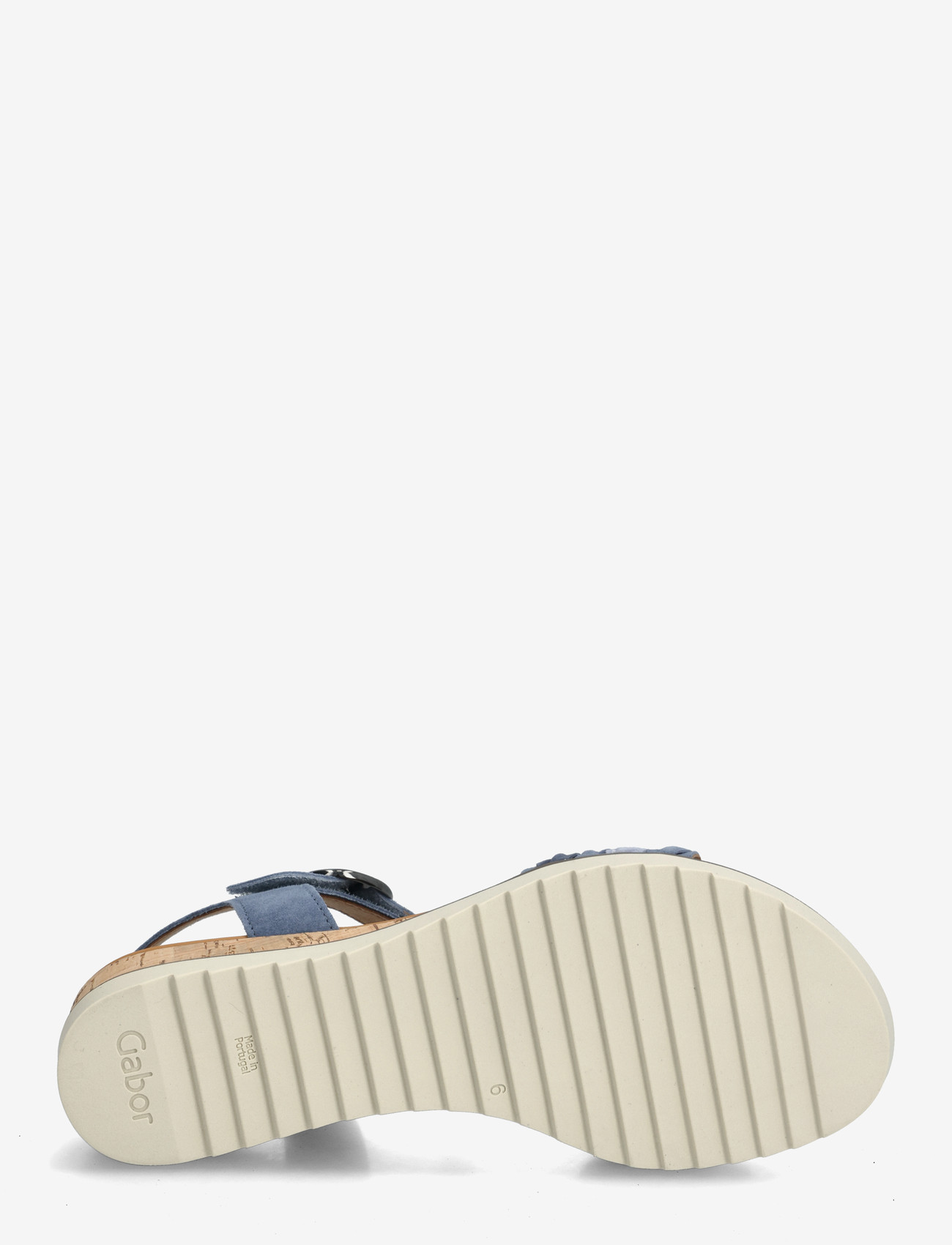 Gabor - Wedge sandal - sandaletit - jeans blue - 4