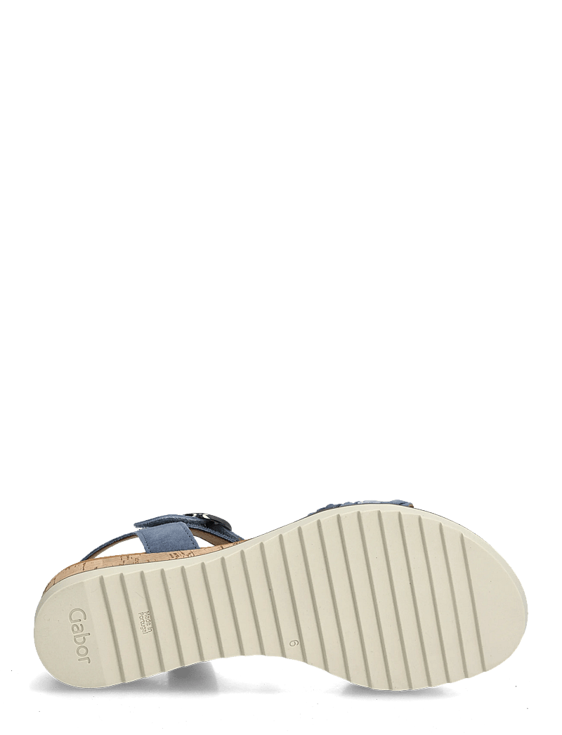 Gabor - Wedge sandal - sandaletten - jeans blue - 4