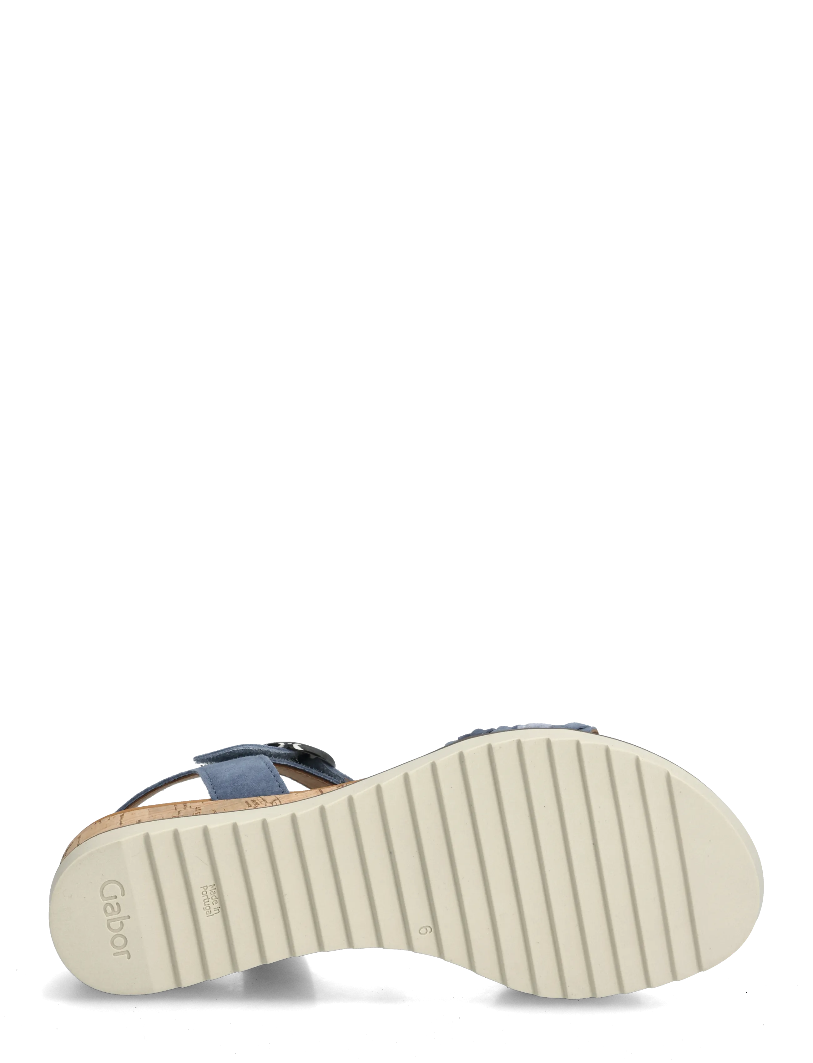 Gabor - Wedge sandal - lahtised kontsakingad - jeans blue - 4