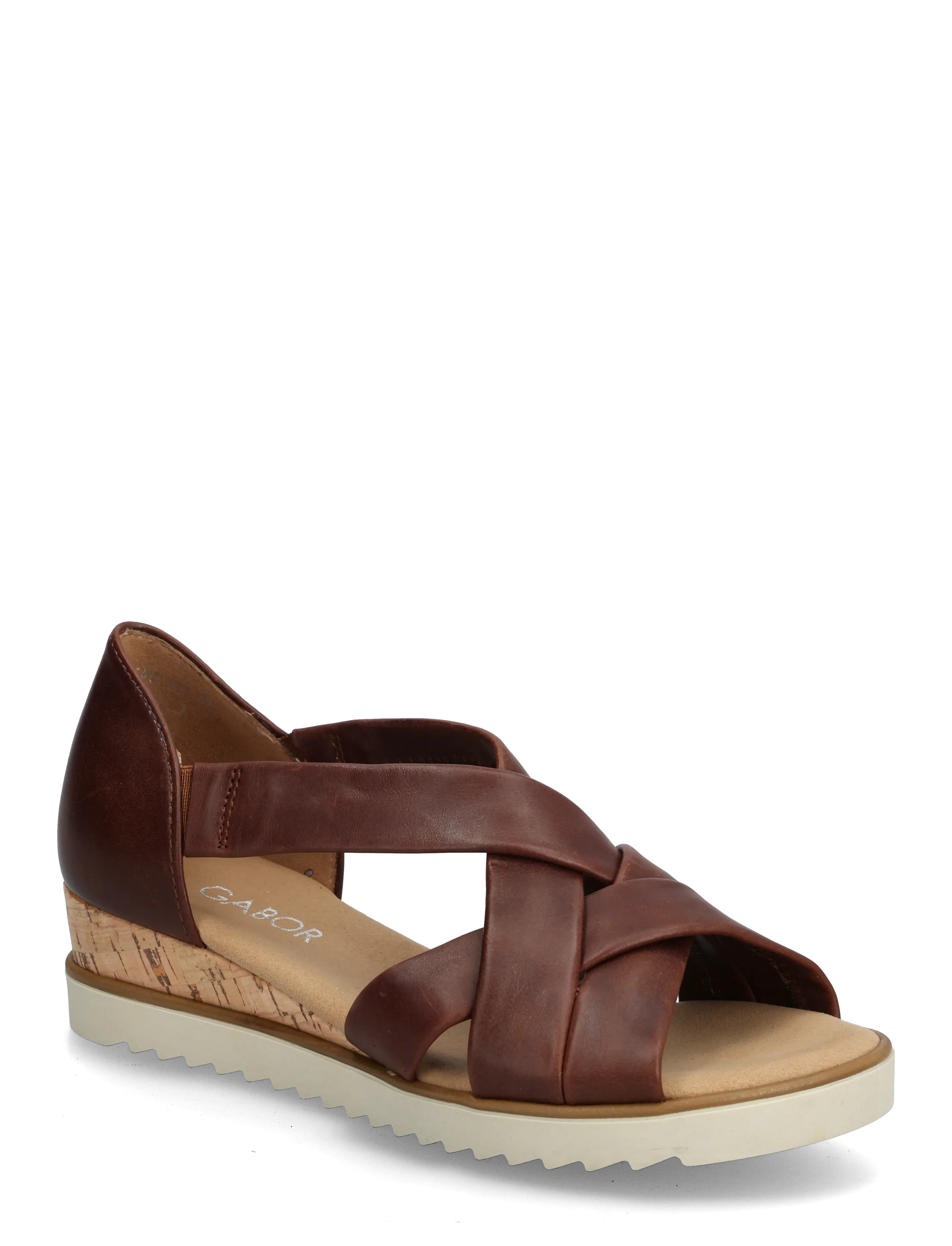 Gabor Wedge Sandal, 41, Heels, Braun - Wedges, Frauen