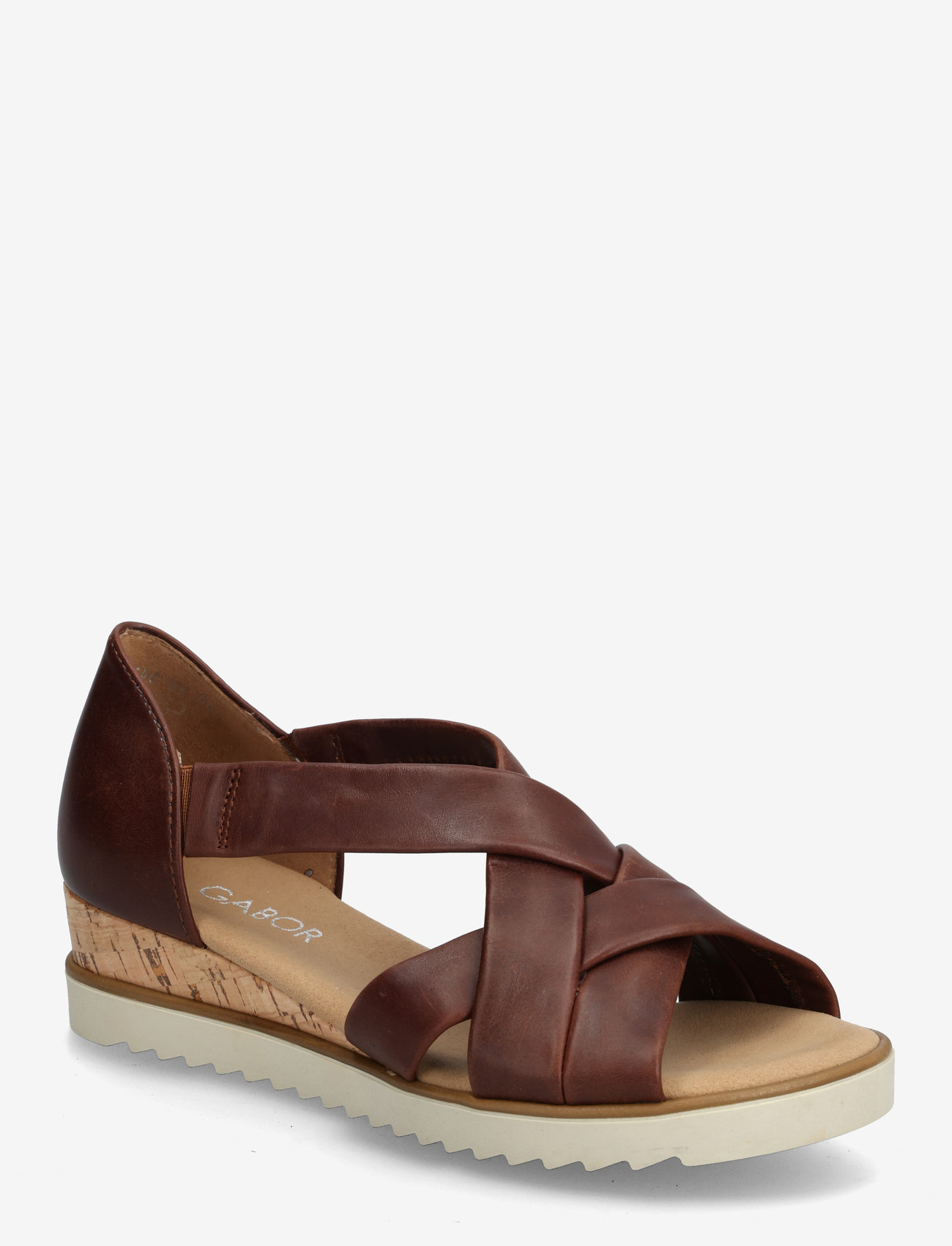 Gabor - Wedge sandal - espadrilles mit absatz - cognac - 0