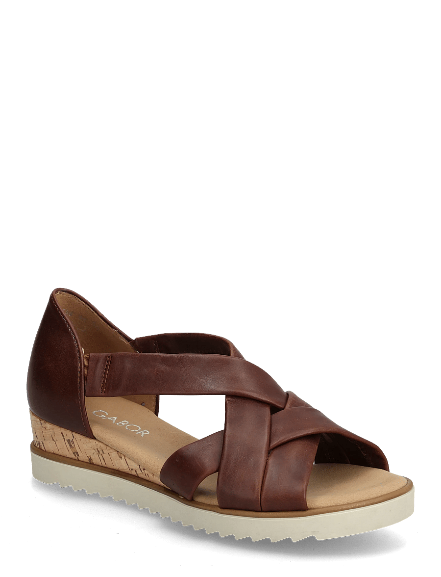Gabor - Wedge sandal - espadrillos med klack - cognac - 0