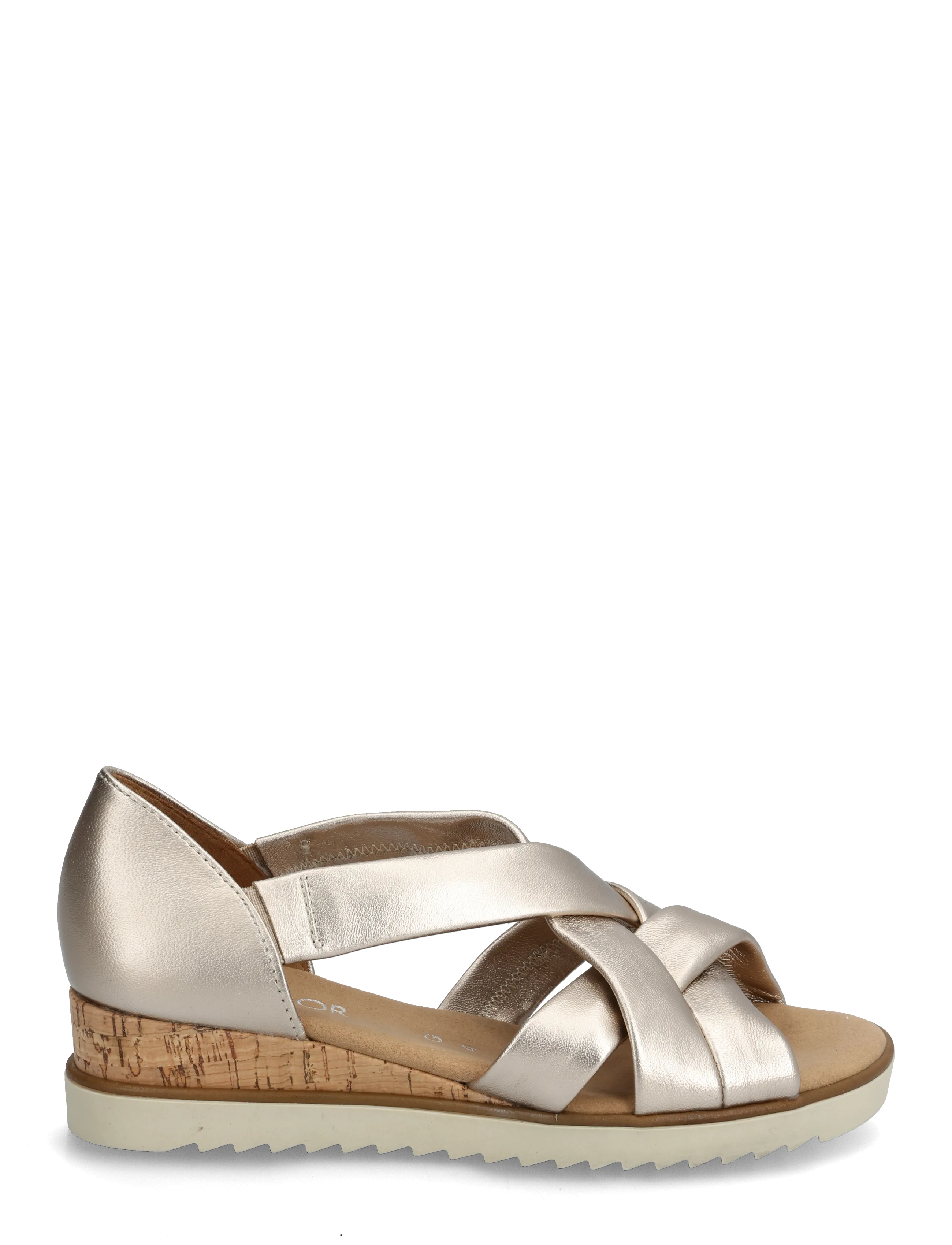 Gabor - Wedge sandal - heeled espadrilles - soft gold - 1