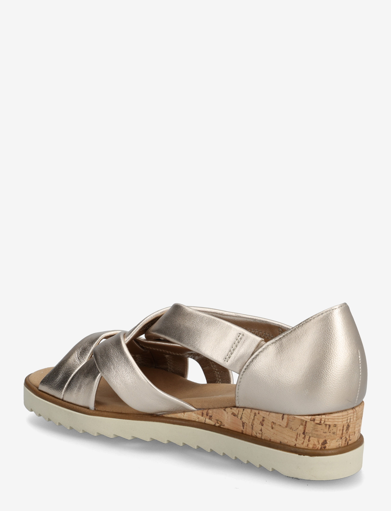 Gabor - Wedge sandal - espadrilles mit absatz - soft gold - 2