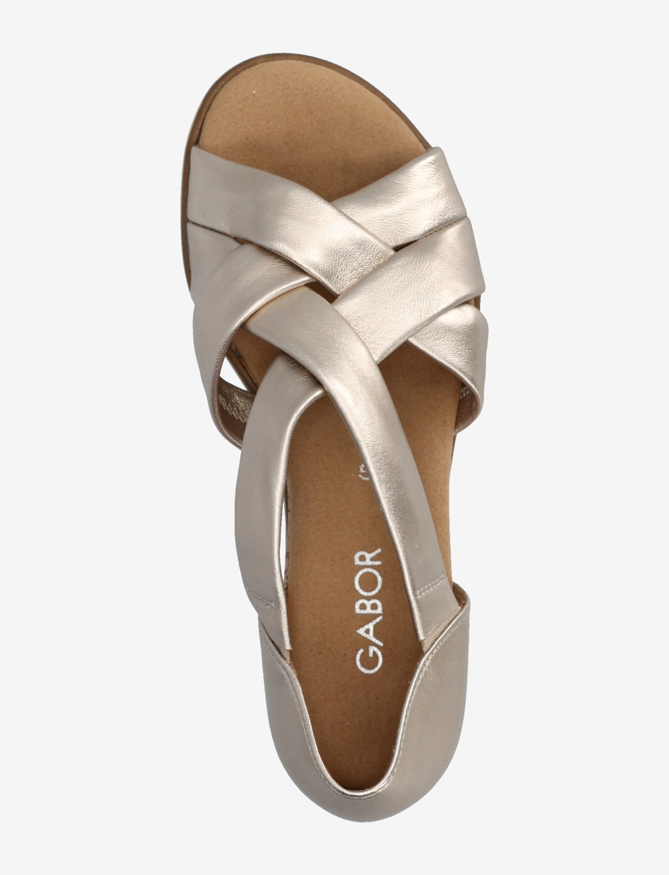 Gabor - Wedge sandal - espadrilles mit absatz - soft gold - 3
