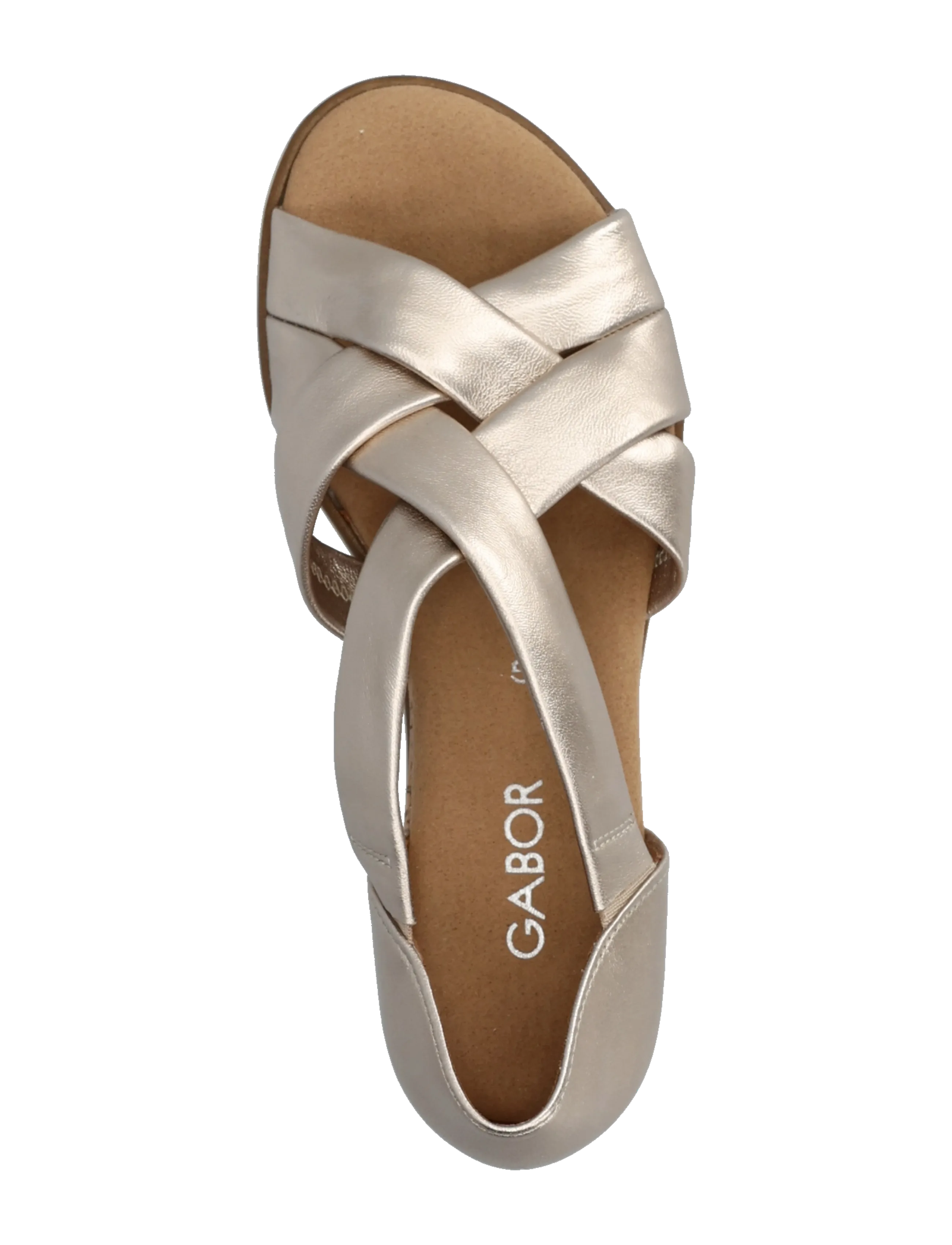 Gabor - Wedge sandal - heeled espadrilles - soft gold - 3