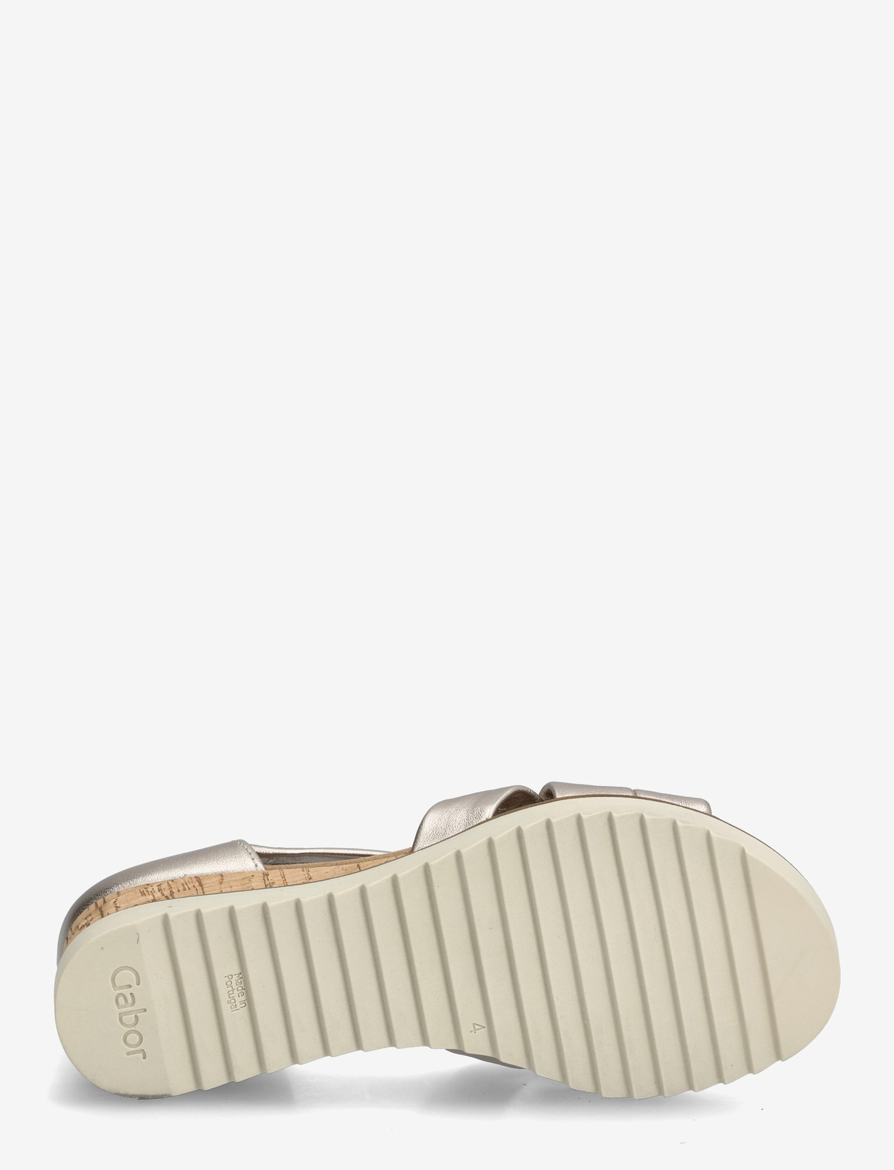 Gabor - Wedge sandal - espadrilles mit absatz - soft gold - 4