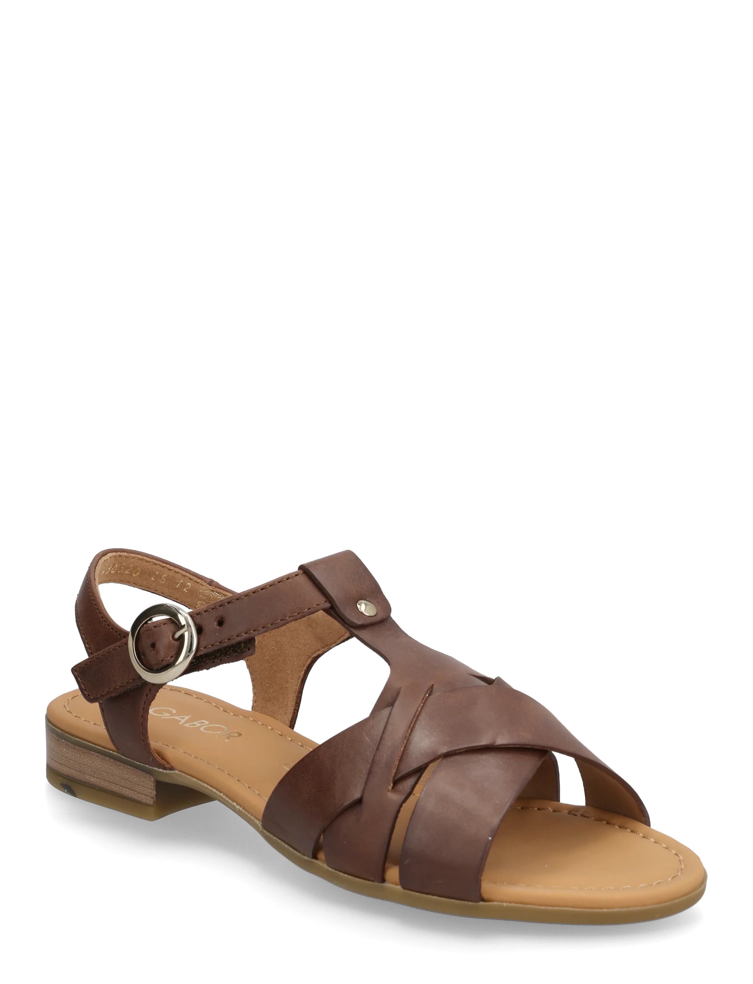 Gabor Flat Sandal, 36, Sandals, Braun - Frauen