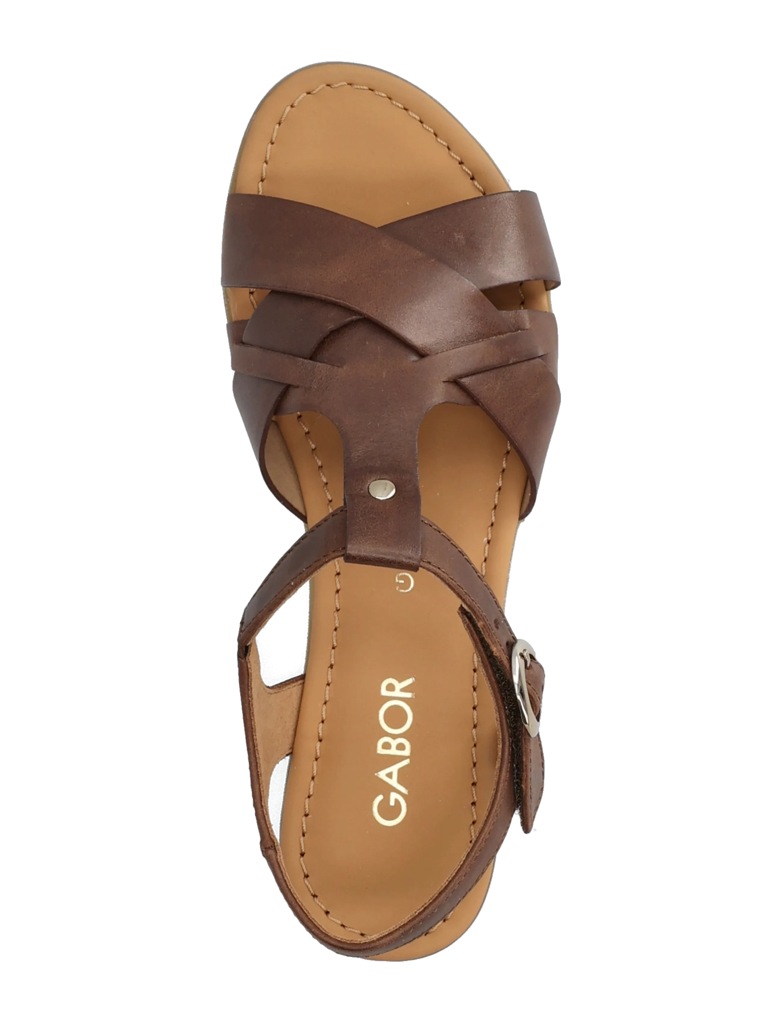 Gabor - Flat sandal - flade sandaler - brown - 3
