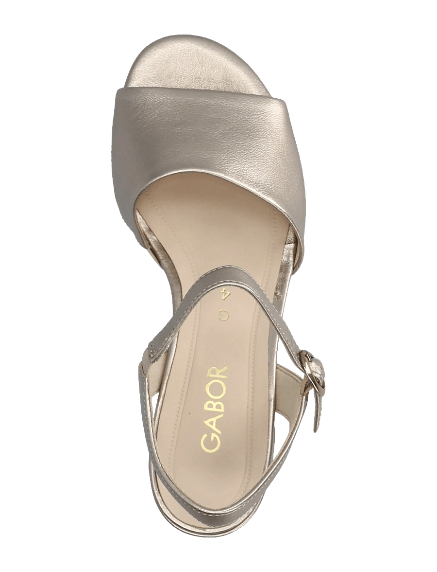 Gabor - Ankle-strap sandal - kontsaga sandaalid - soft gold - 3