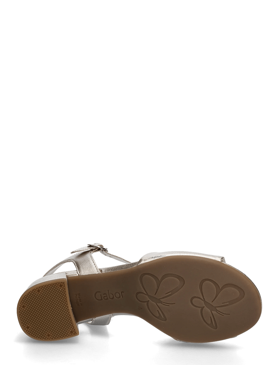 Gabor - Ankle-strap sandal - kontsaga sandaalid - soft gold - 4