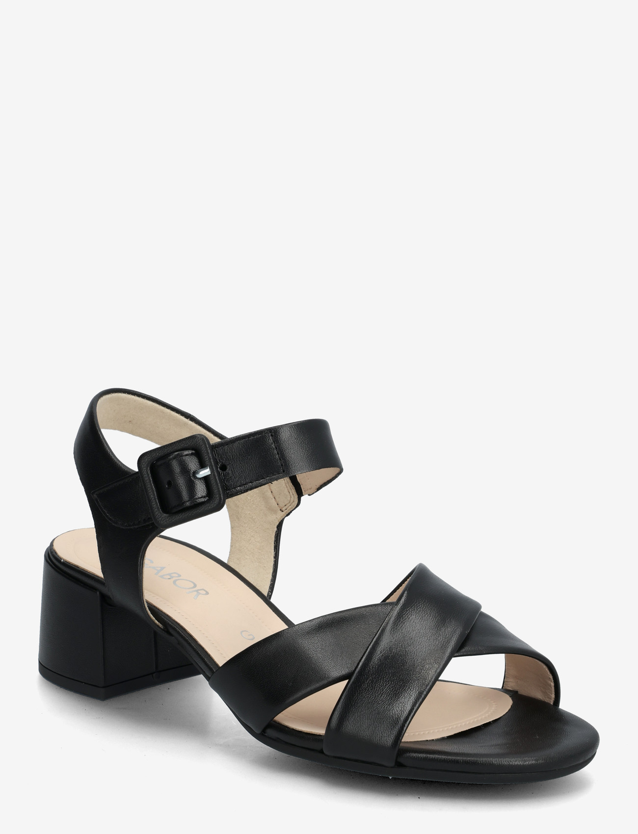 Gabor - Ankle-strap sandal - sandaler med hæl - black - 0