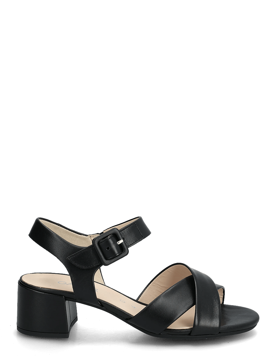 Gabor - Ankle-strap sandal - sandaler med hæl - black - 1
