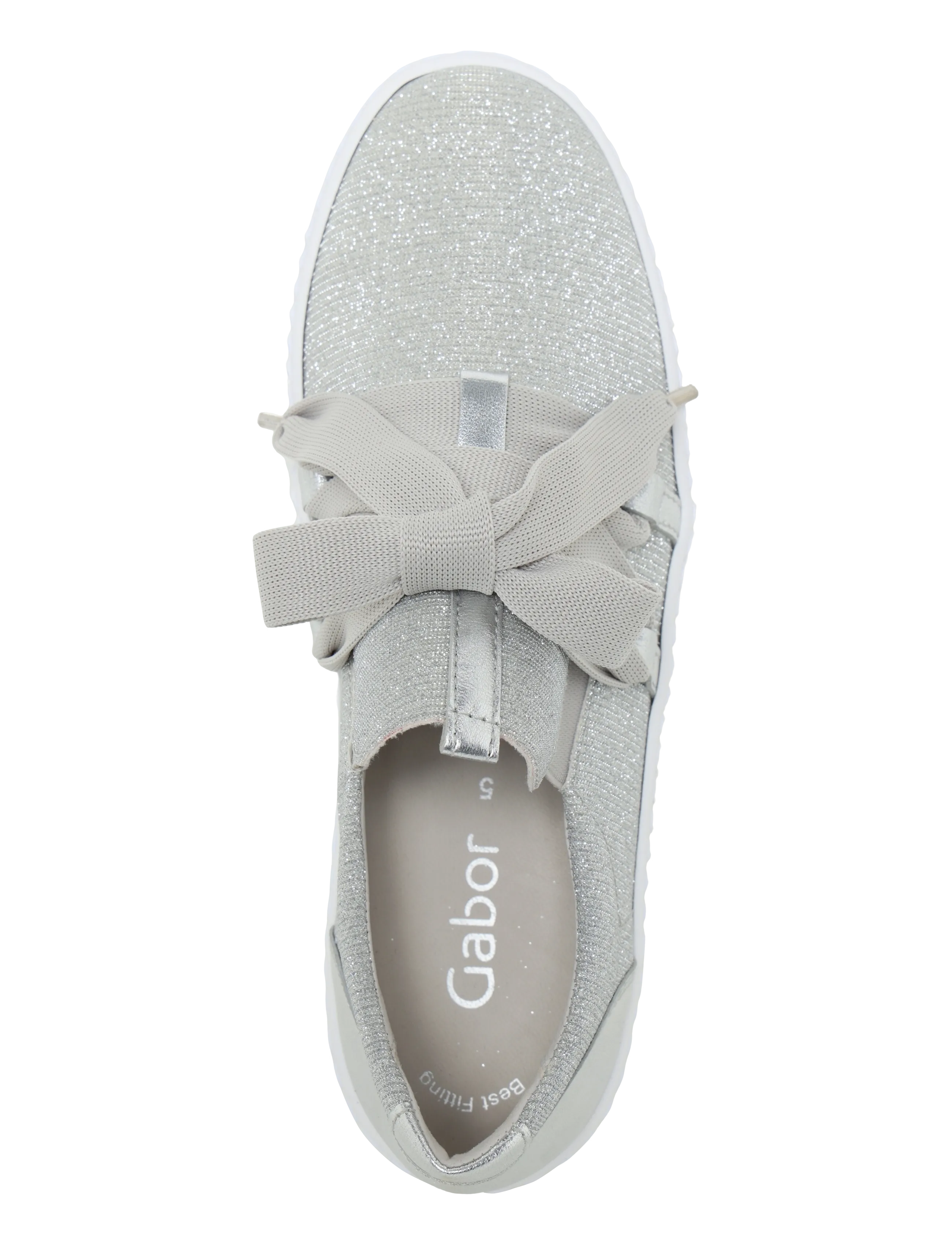 Gabor - Sneaker loafer - madala säärega tossud - shiny silver - 3